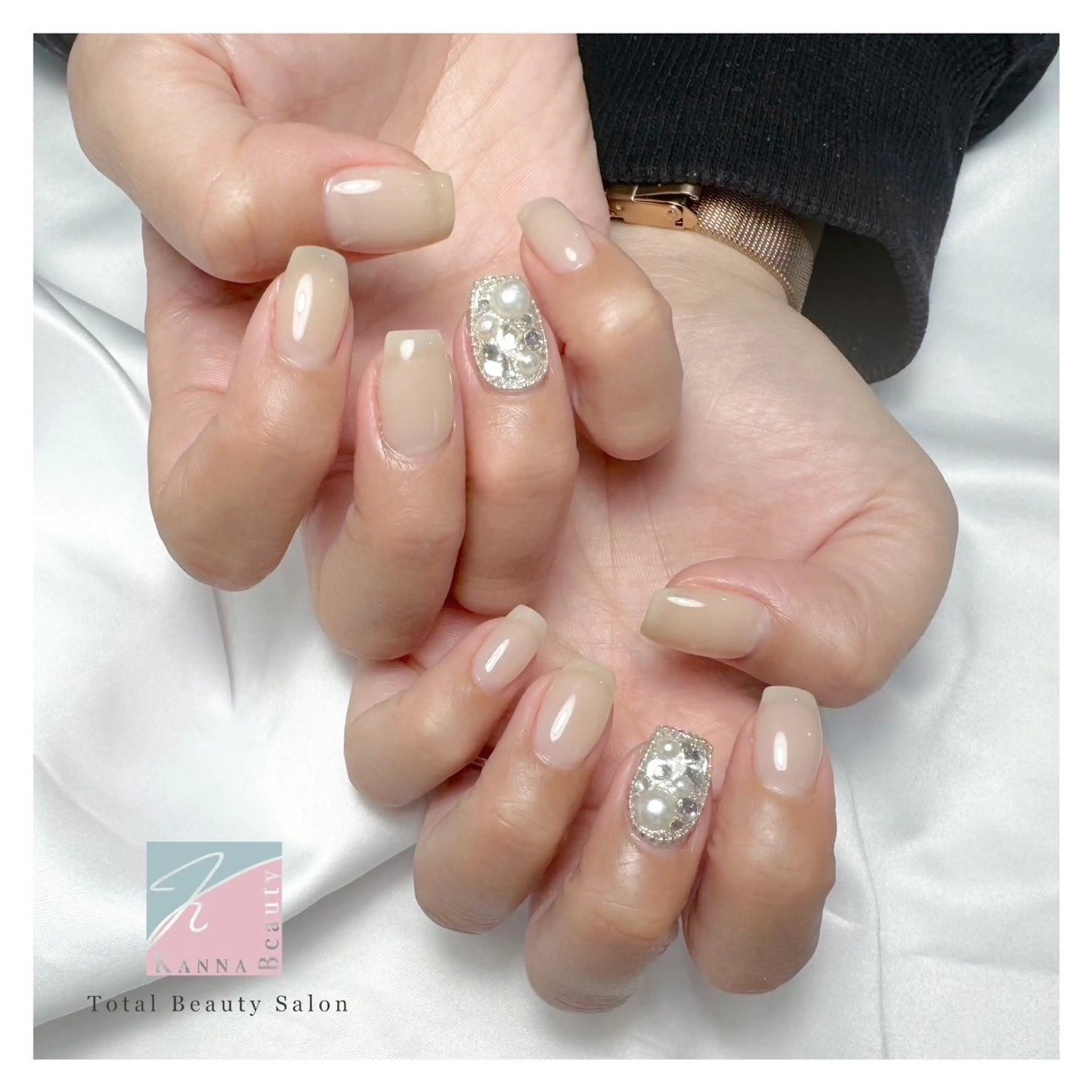 ネイル フットネイル ジェルネイル グラデーション キラキラネイル マグネットネイル Kanna Yuki カンナユキのネイルデザイン