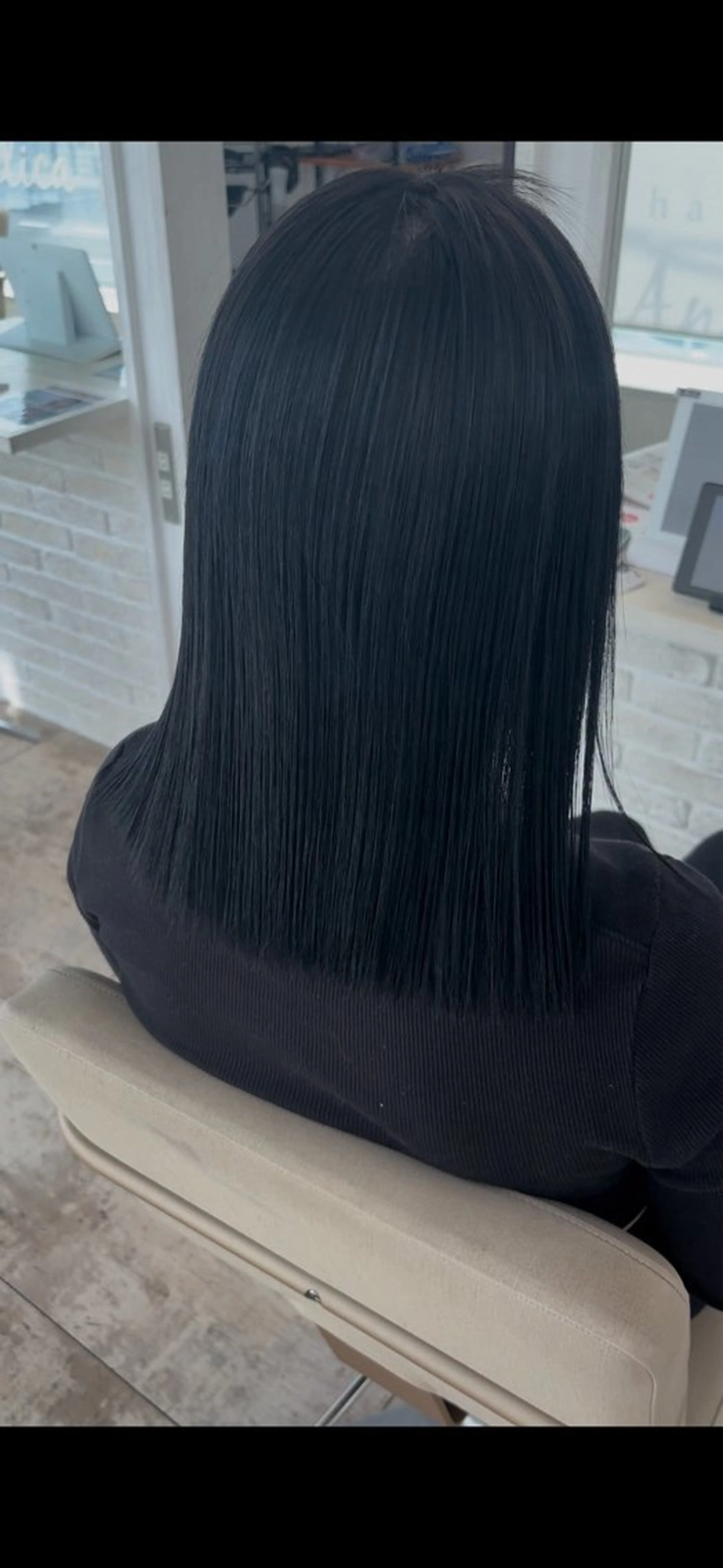 カラー 黒髪 縮毛矯正 📍奈良/ 佐藤有哉のヘアスタイル