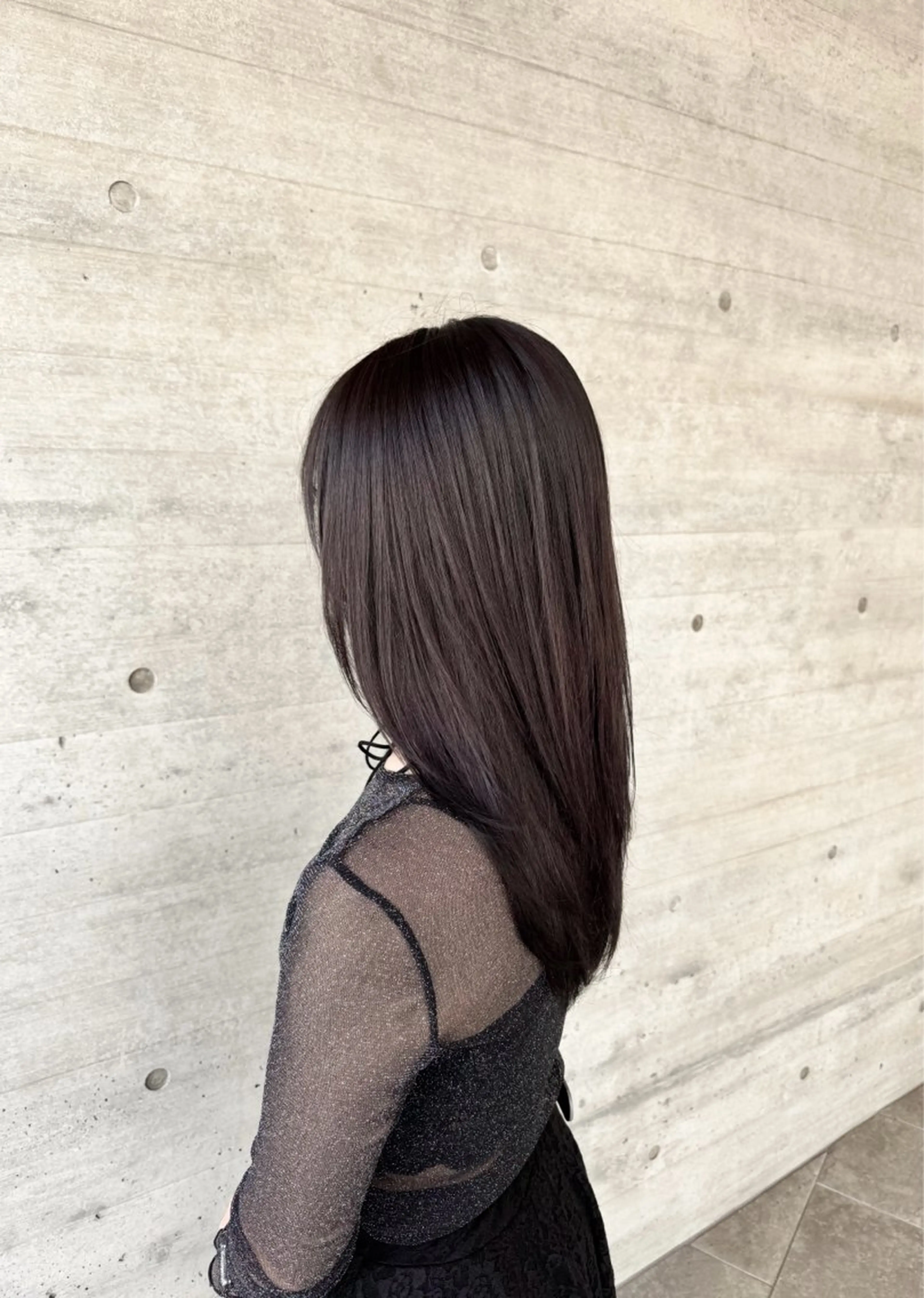 セミロング カット ヘアカラー 透明感カラー/艶髪 /鎌倉/ヤタベケンタのヘアスタイル