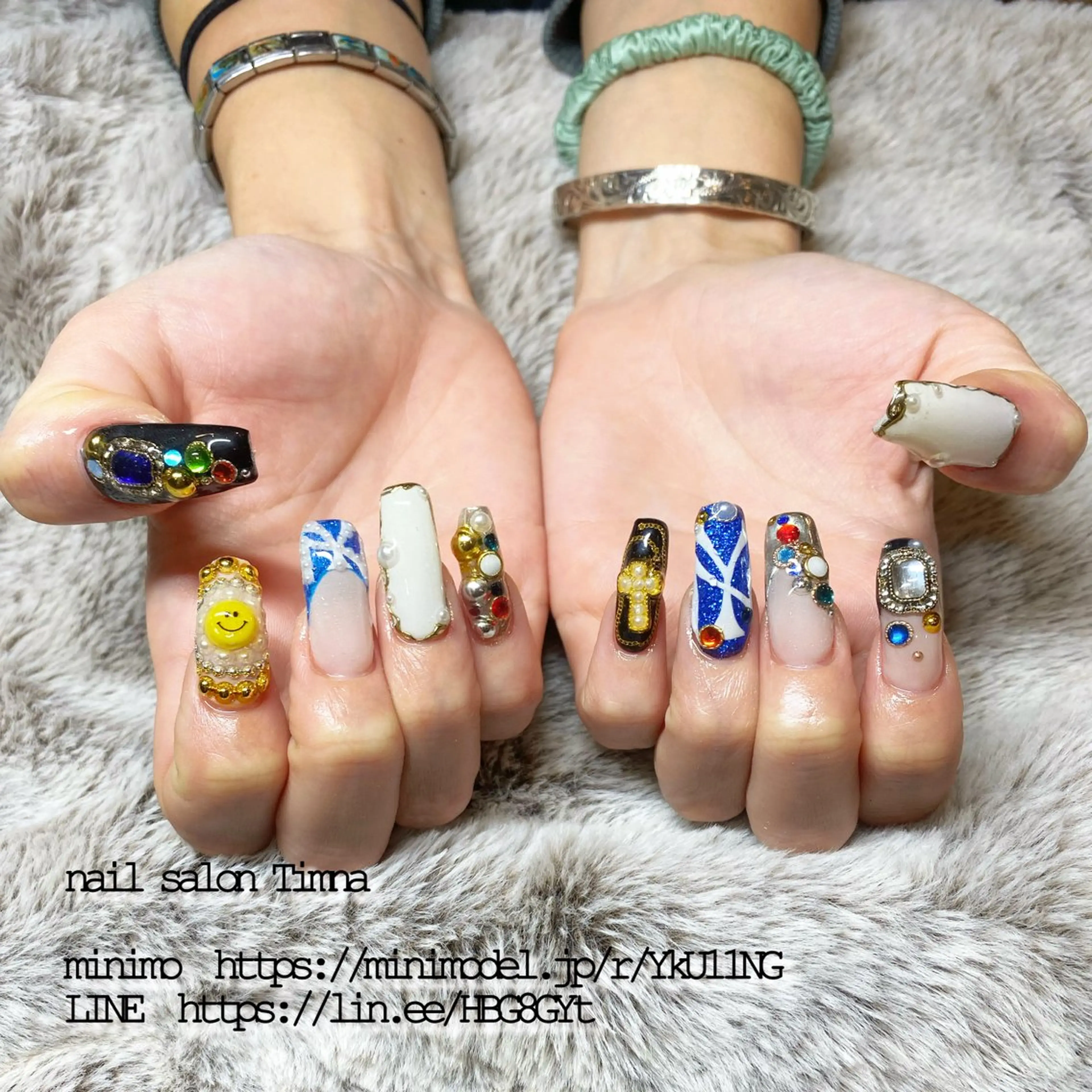 ロング ハンドネイル NAILSALON 🍔Timna🍟のネイルデザイン