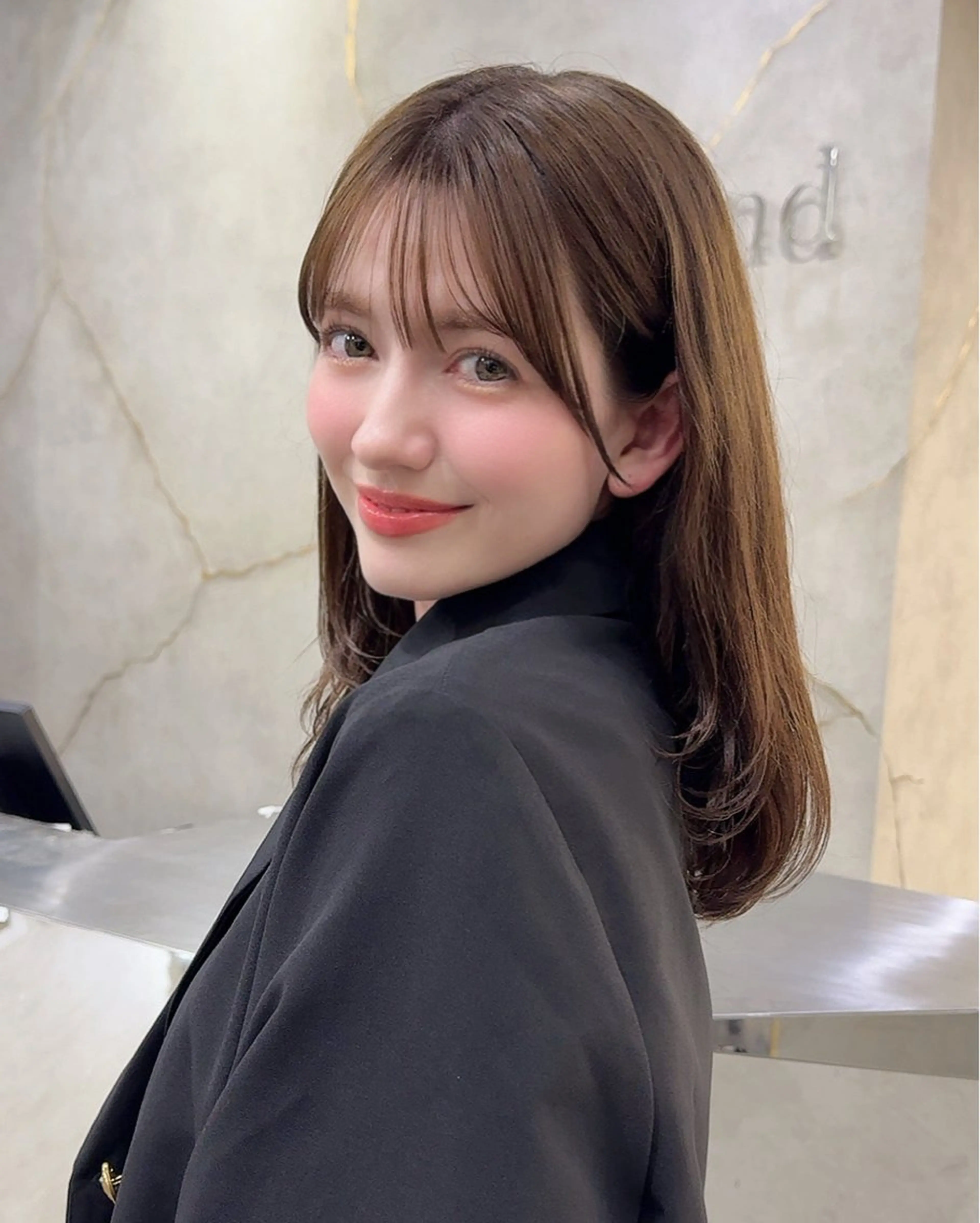 ミディアム 韓国ヘア/美髪矯正/ Haruna🦋のヘアスタイル