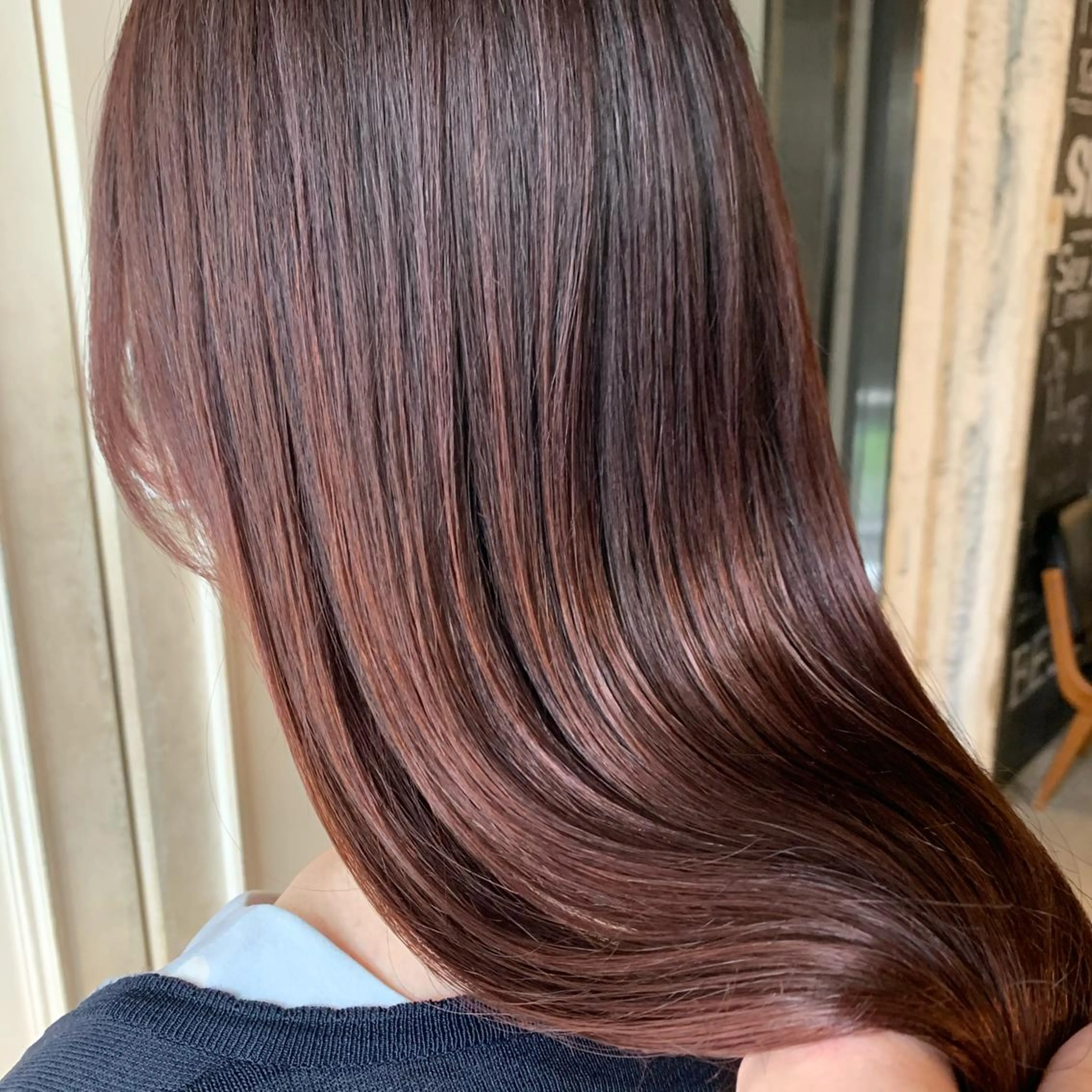 セミロング カラー ヘアアレンジ 悩み解決/艶髪/ LISAのヘアスタイル