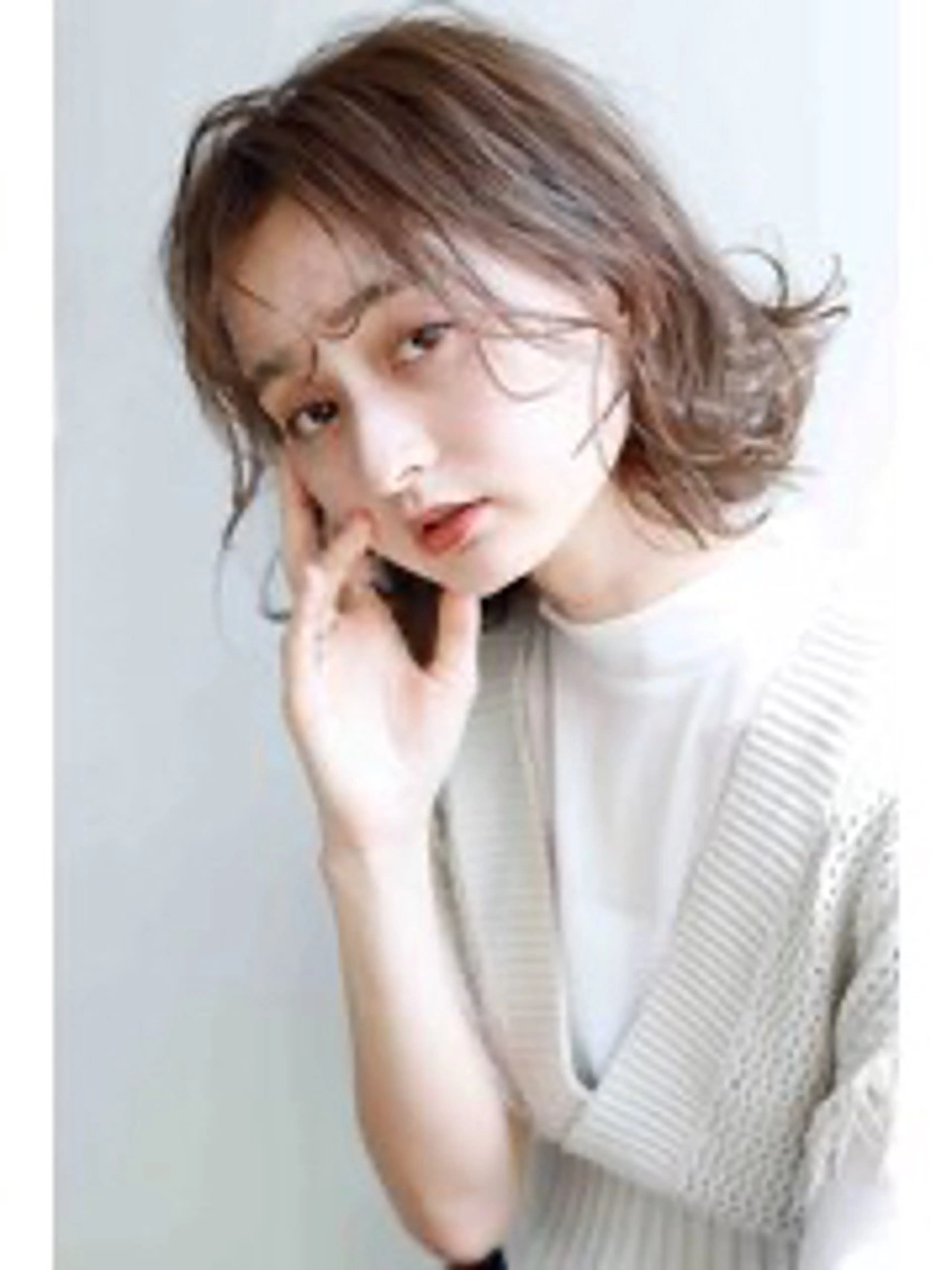 ミディアム 原 里美のヘアスタイル