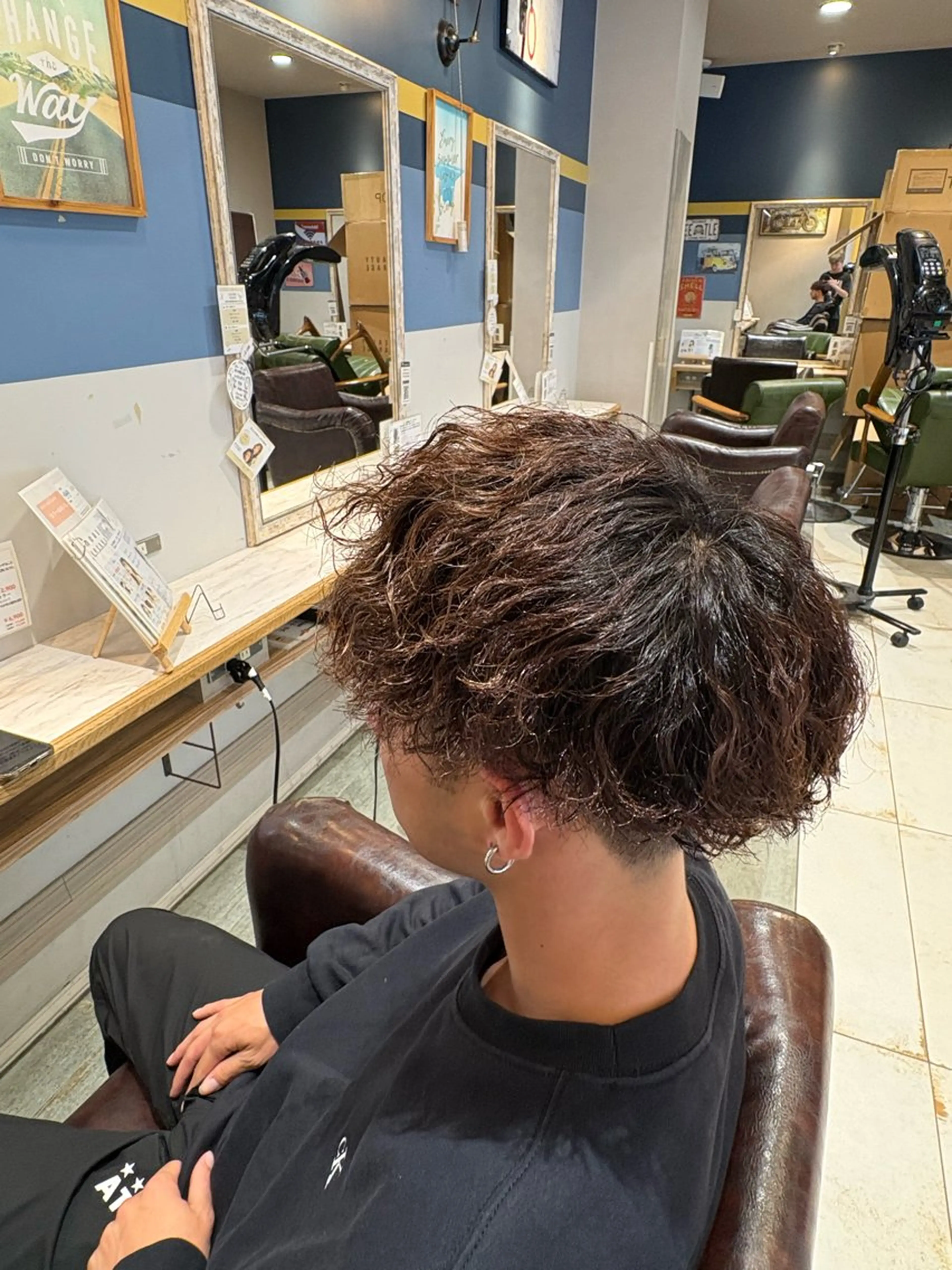 パーマ メンズ カット パーマ 藤井 奏汰のヘアスタイル