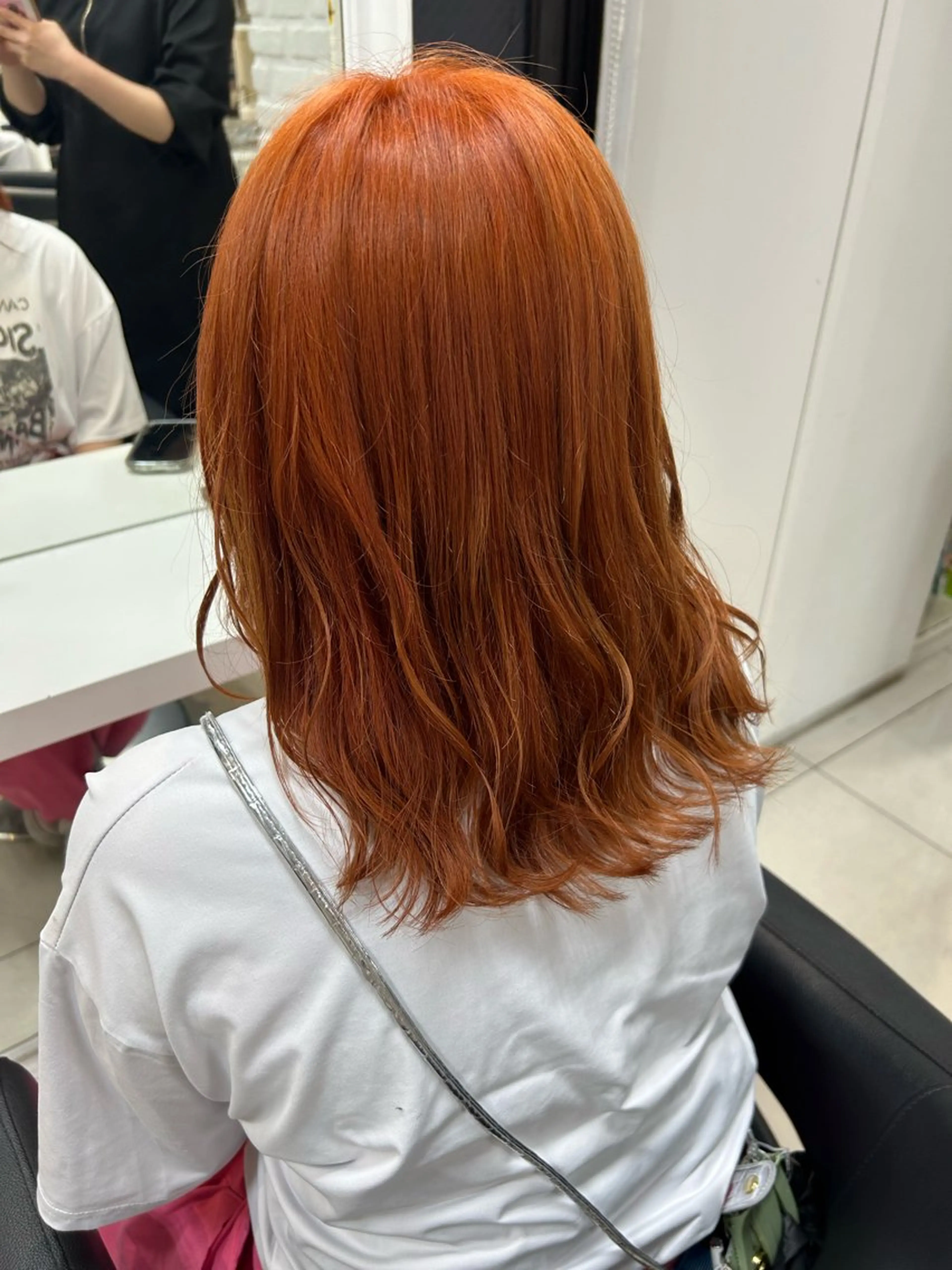 セミロング 【縮毛矯正/レディー スカット】美涼🎀のヘアスタイル