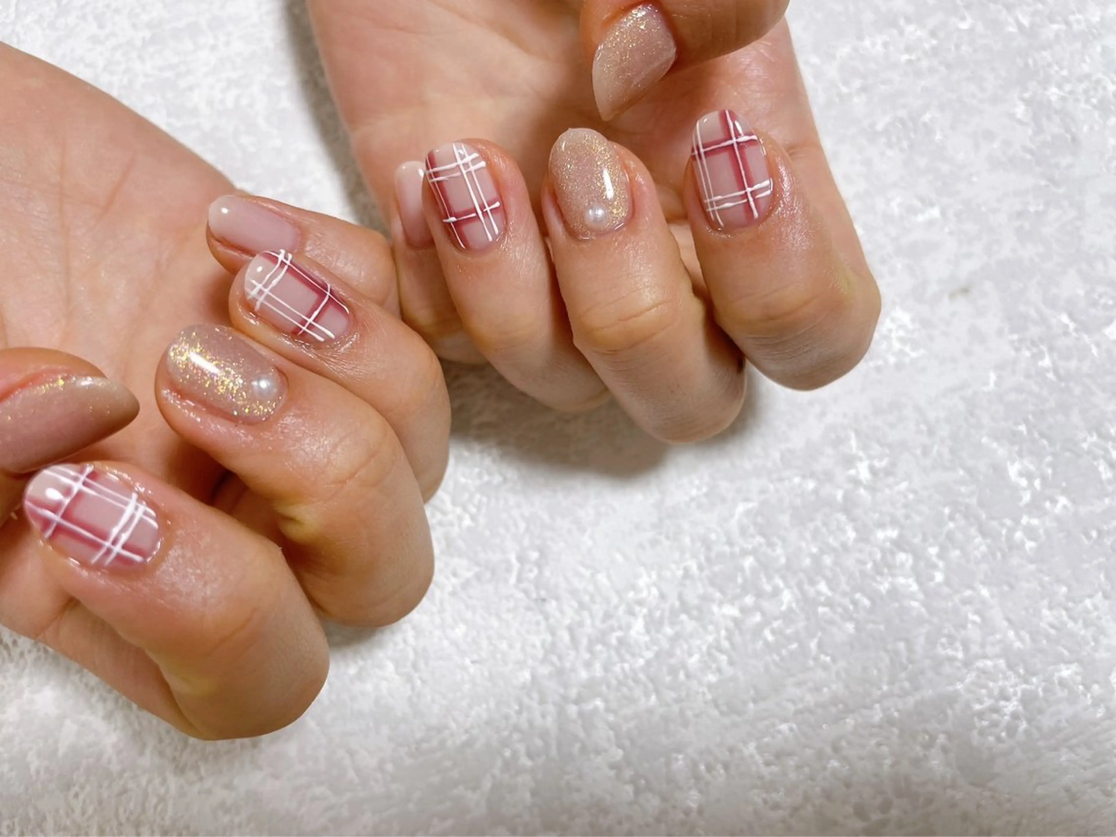 ネイル ジェルネイル 韓国ネイル ラメ(グリッター) メンズネイル パラジェル kiki nail たまプラーザのネイルデザイン