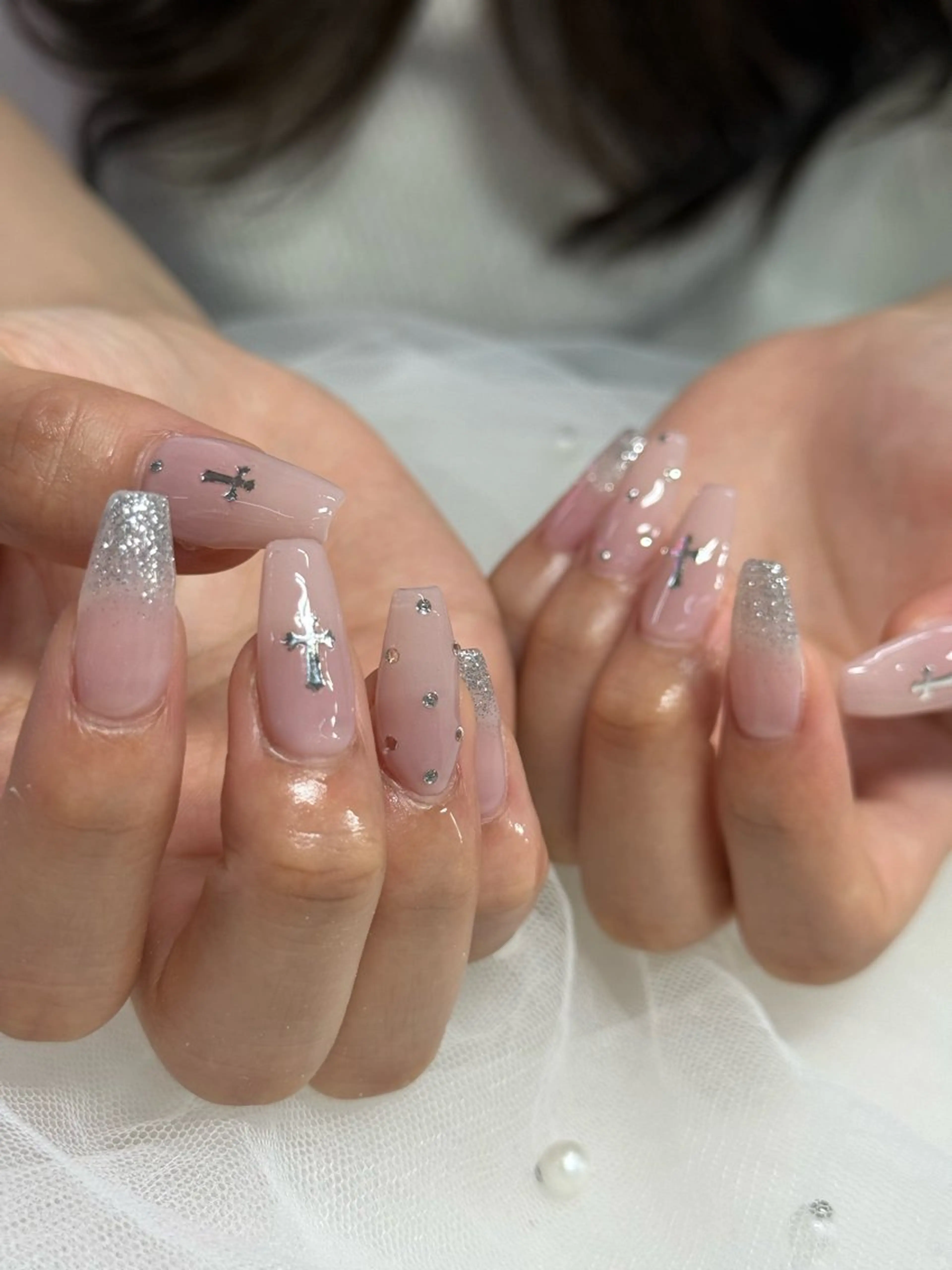 ネイル ピンク ハンドネイル WOLTOKYO渋谷 yunaのネイルデザイン