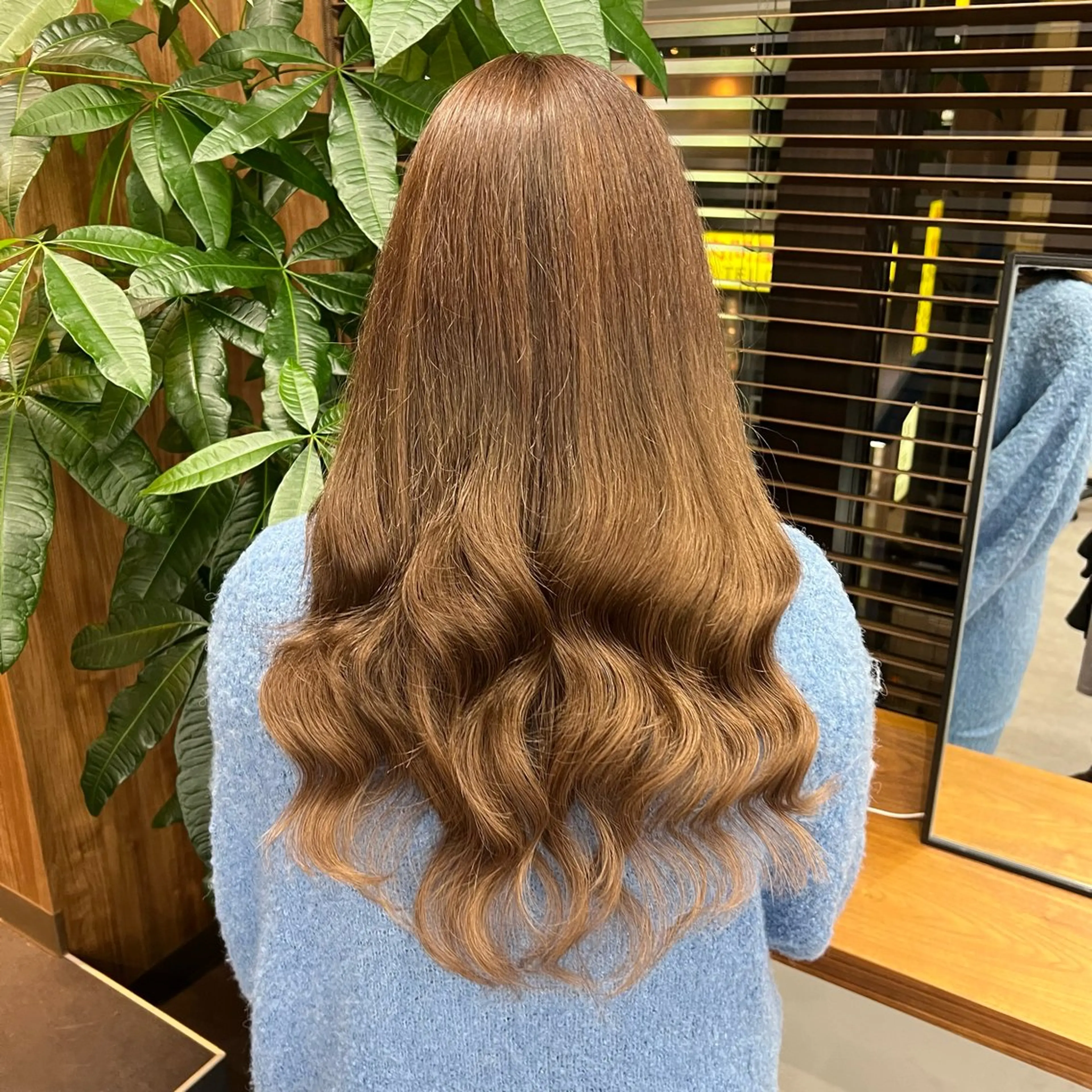 ロング カラー シールエクステ ブラウンカラー くすみブラウン エクステ ショート/ウルフ カットモデル募集のヘアスタイル