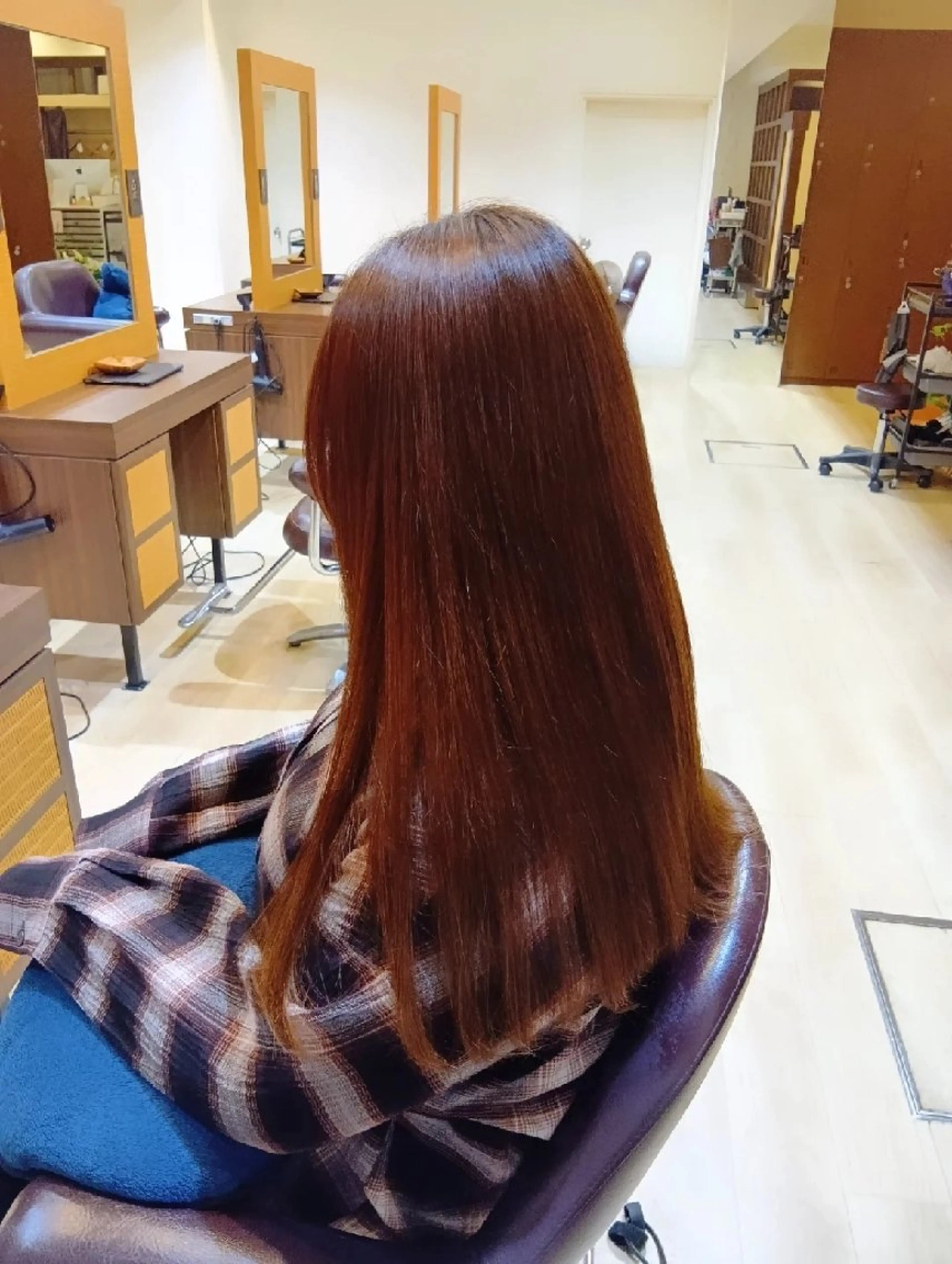 ロング 顔周りカット 似合わせカット 縮毛矯正 カット 縮毛矯正 トリートメント 小林暢🌟Orque 髪質改善サロン🌙のヘアスタイル