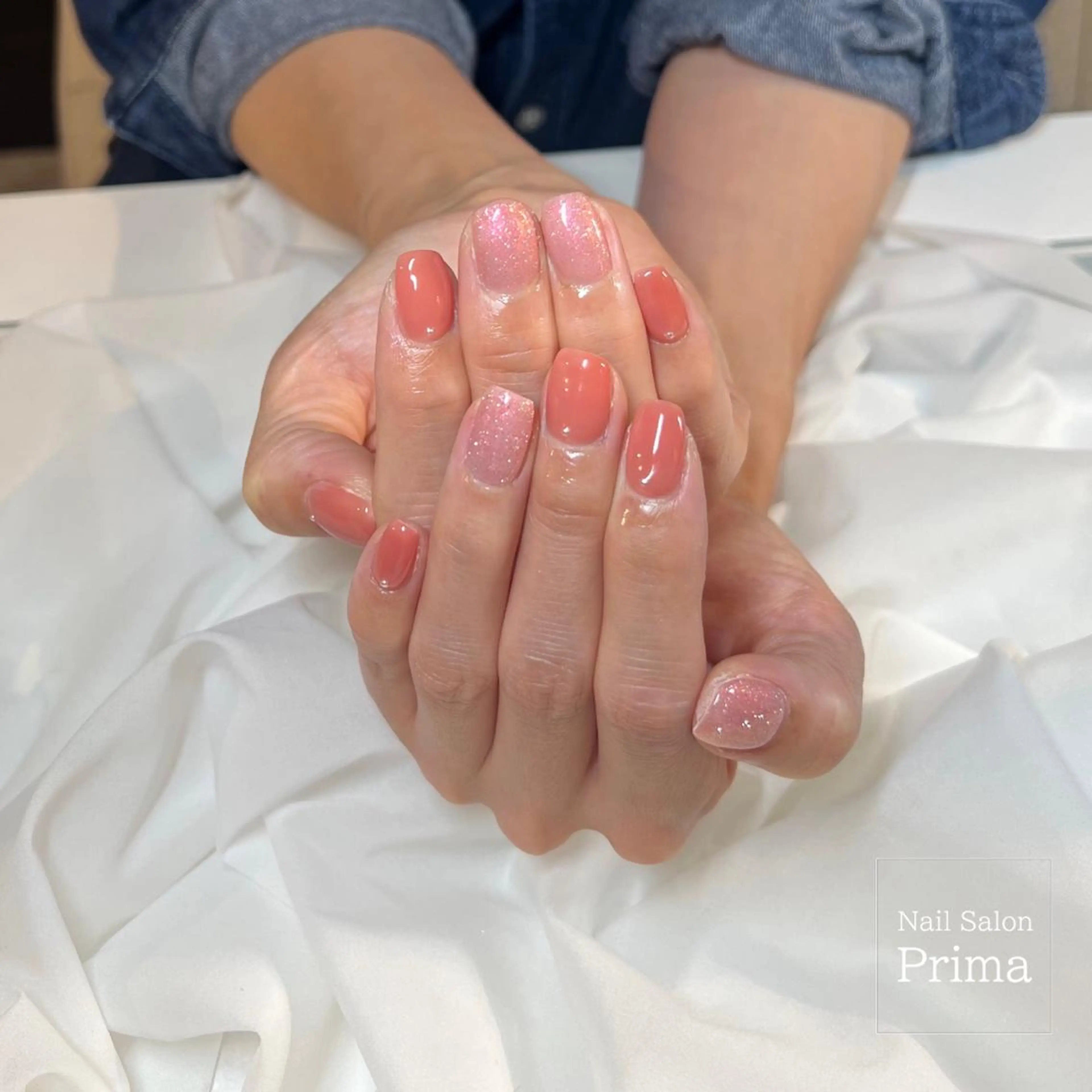 ミディアム ネイル ラメ(グリッター) SalonPrima Nail & Eyeのネイルデザイン