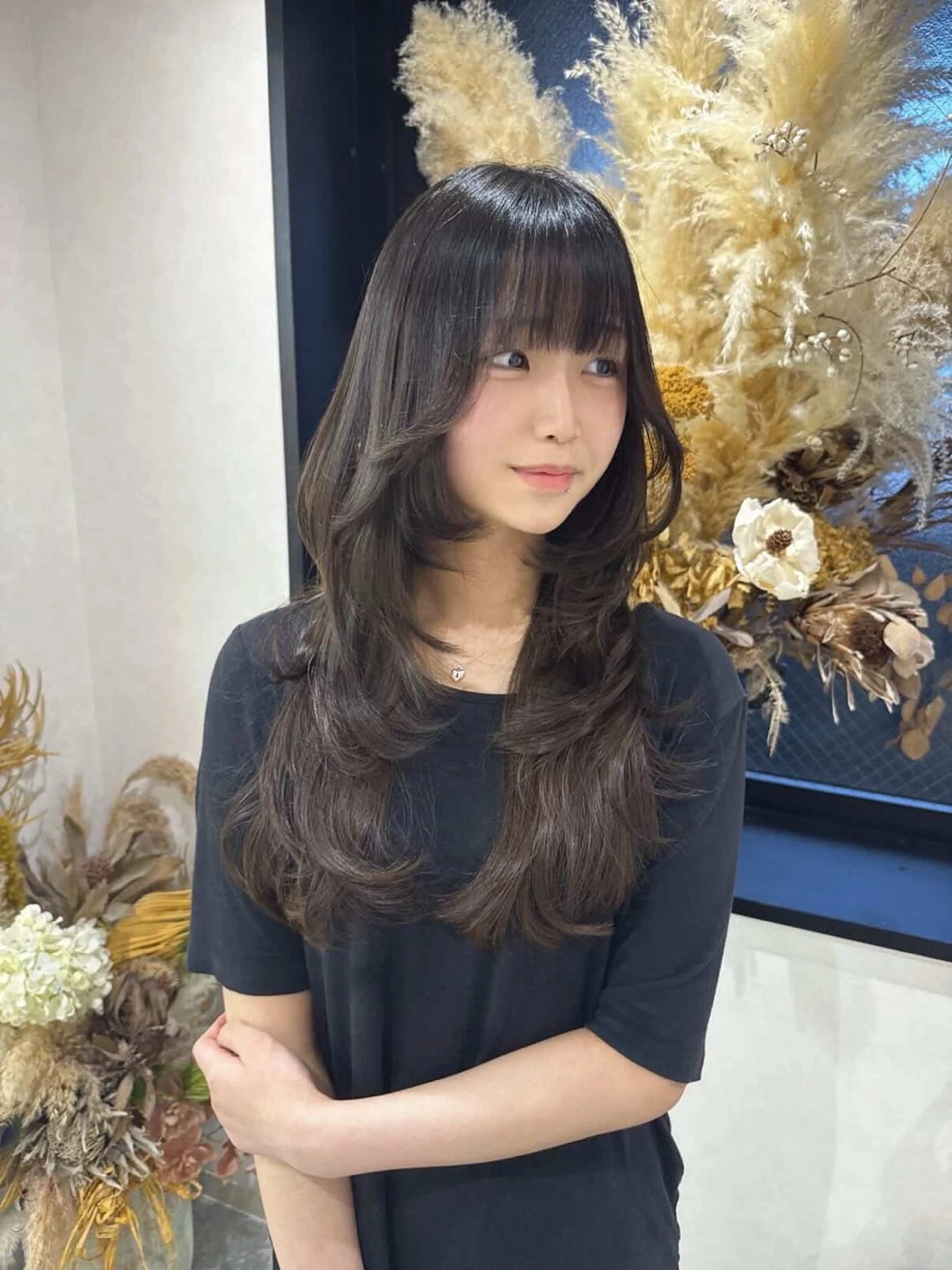 ロング カラー ヘアカラー トリートメント 𝐑𝐲𝐮𝐤𝐢 【店長】ALEAPのヘアスタイル