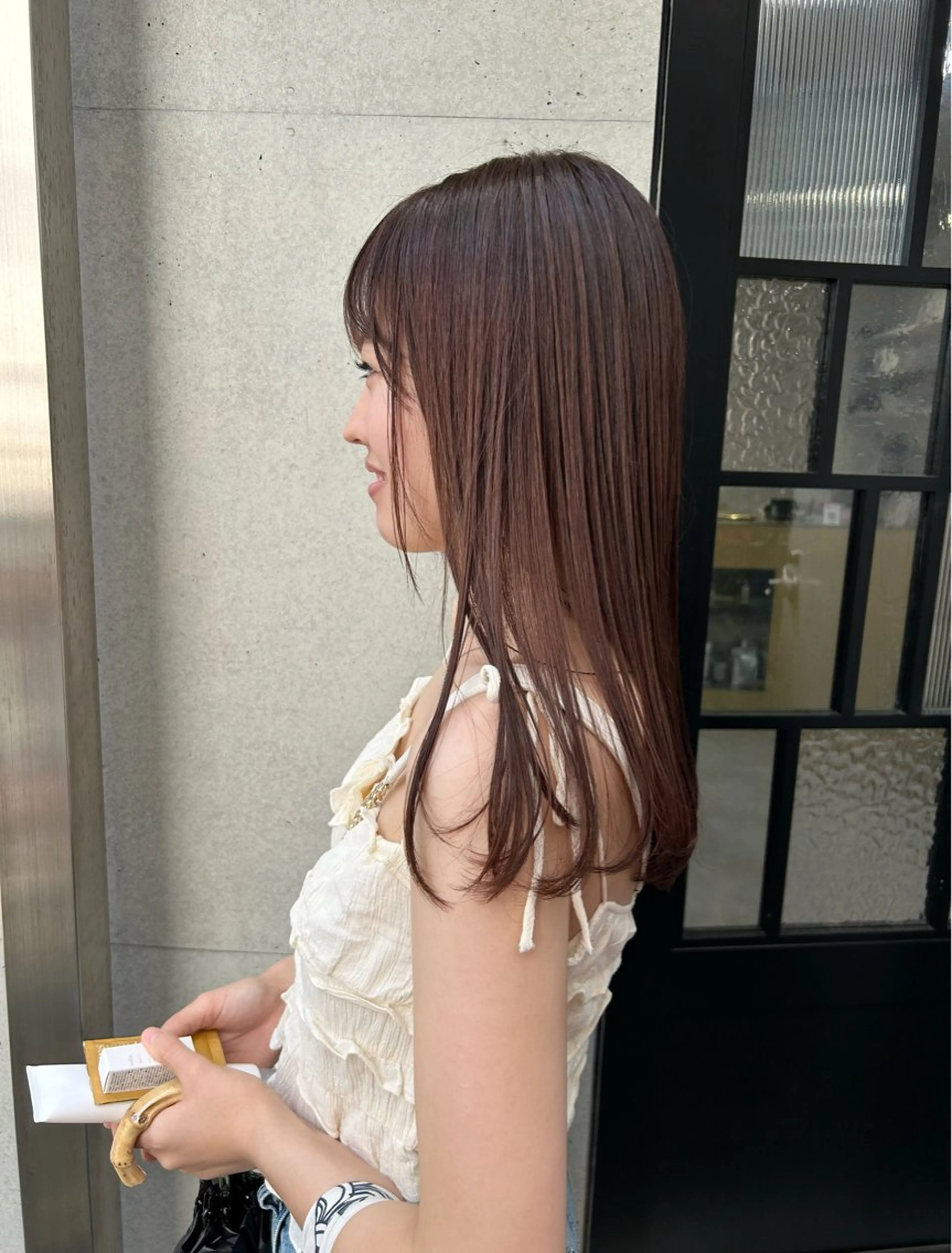セミロング 髪質改善/艶カラー /レイヤーカット💛のヘアスタイル