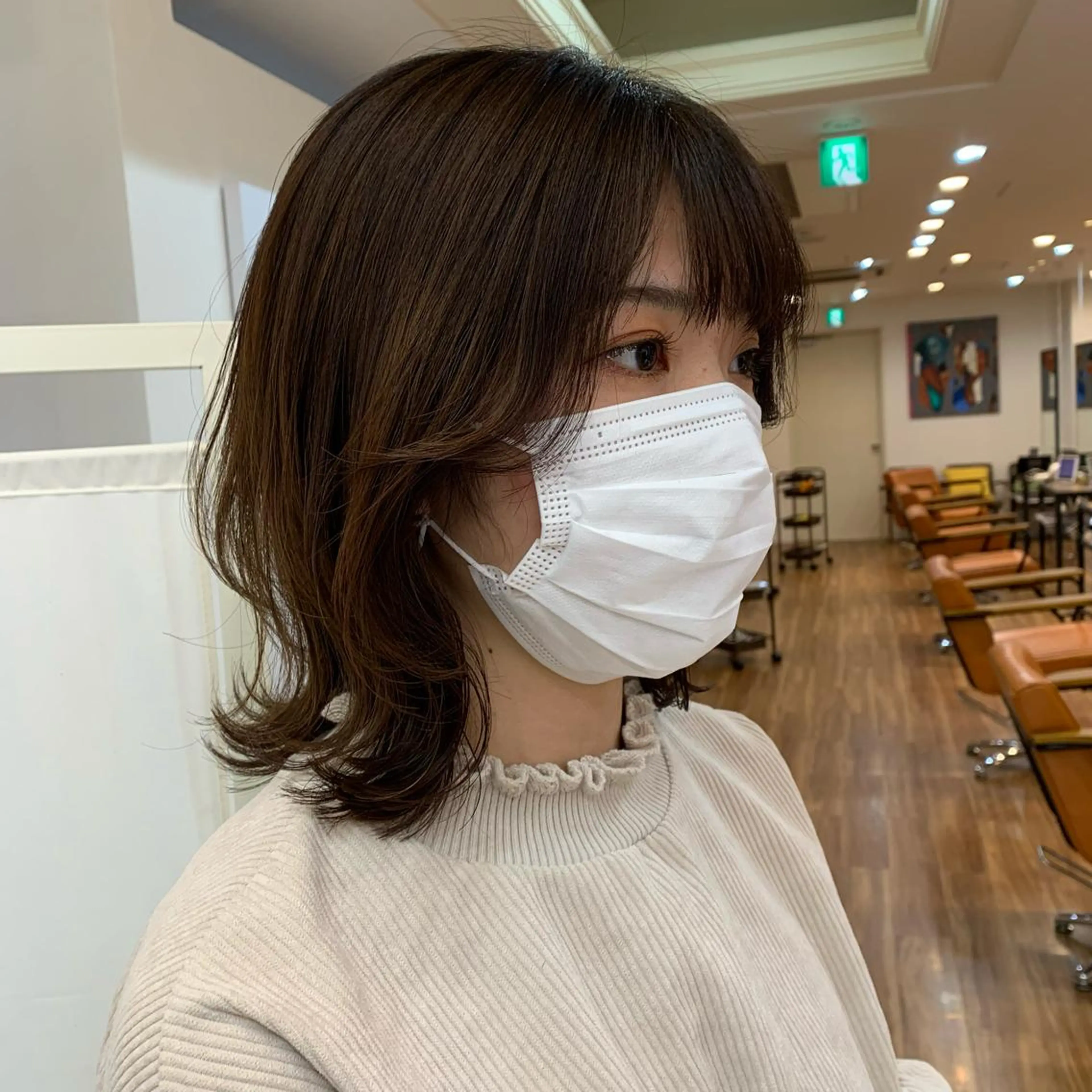 ミディアム くびれヘア 【韓国風くびれヘア】 joule小木曽輝のヘアスタイル