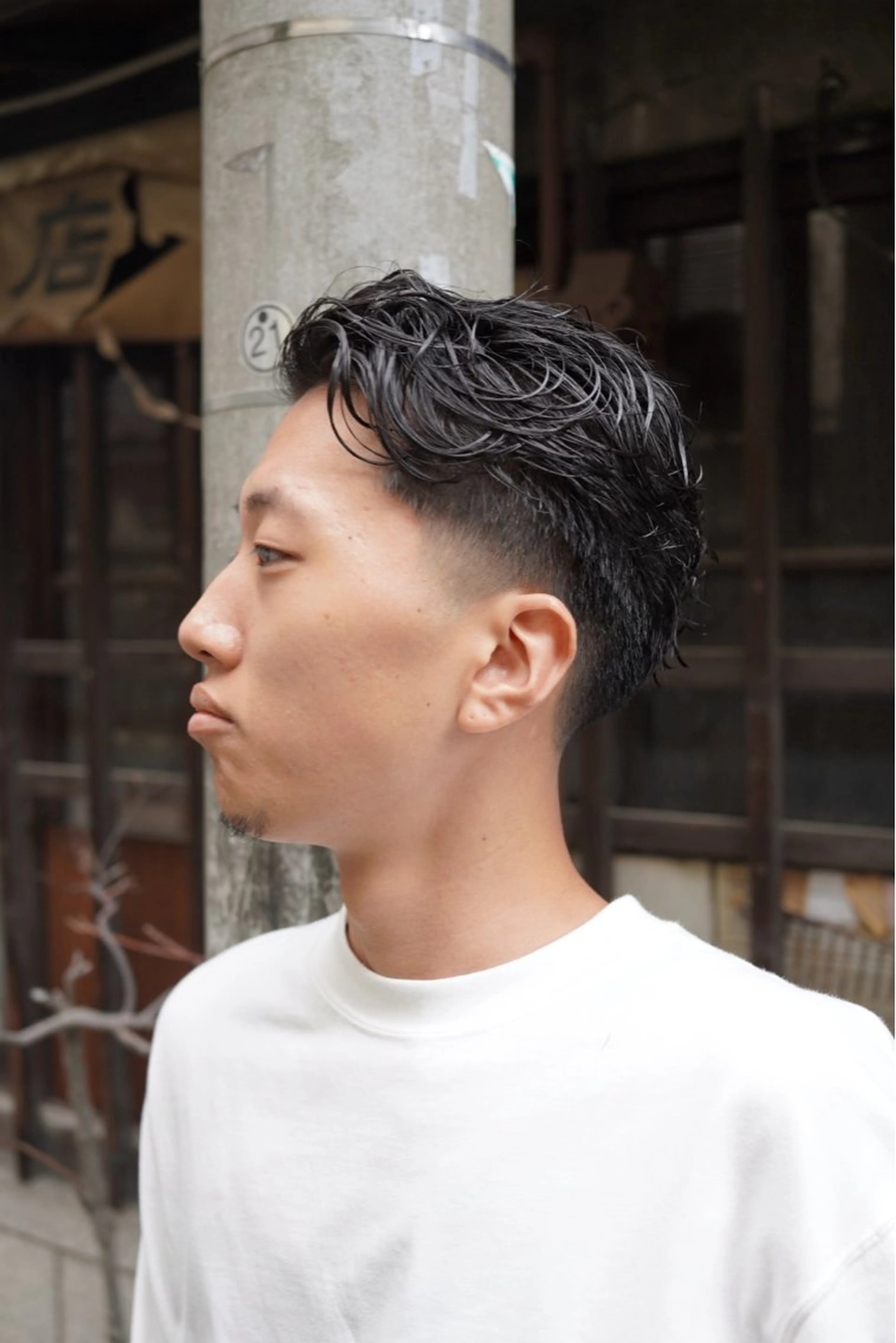 ショート パーマ メンズ GAKU /フェード /メンズ/難波のヘアスタイル