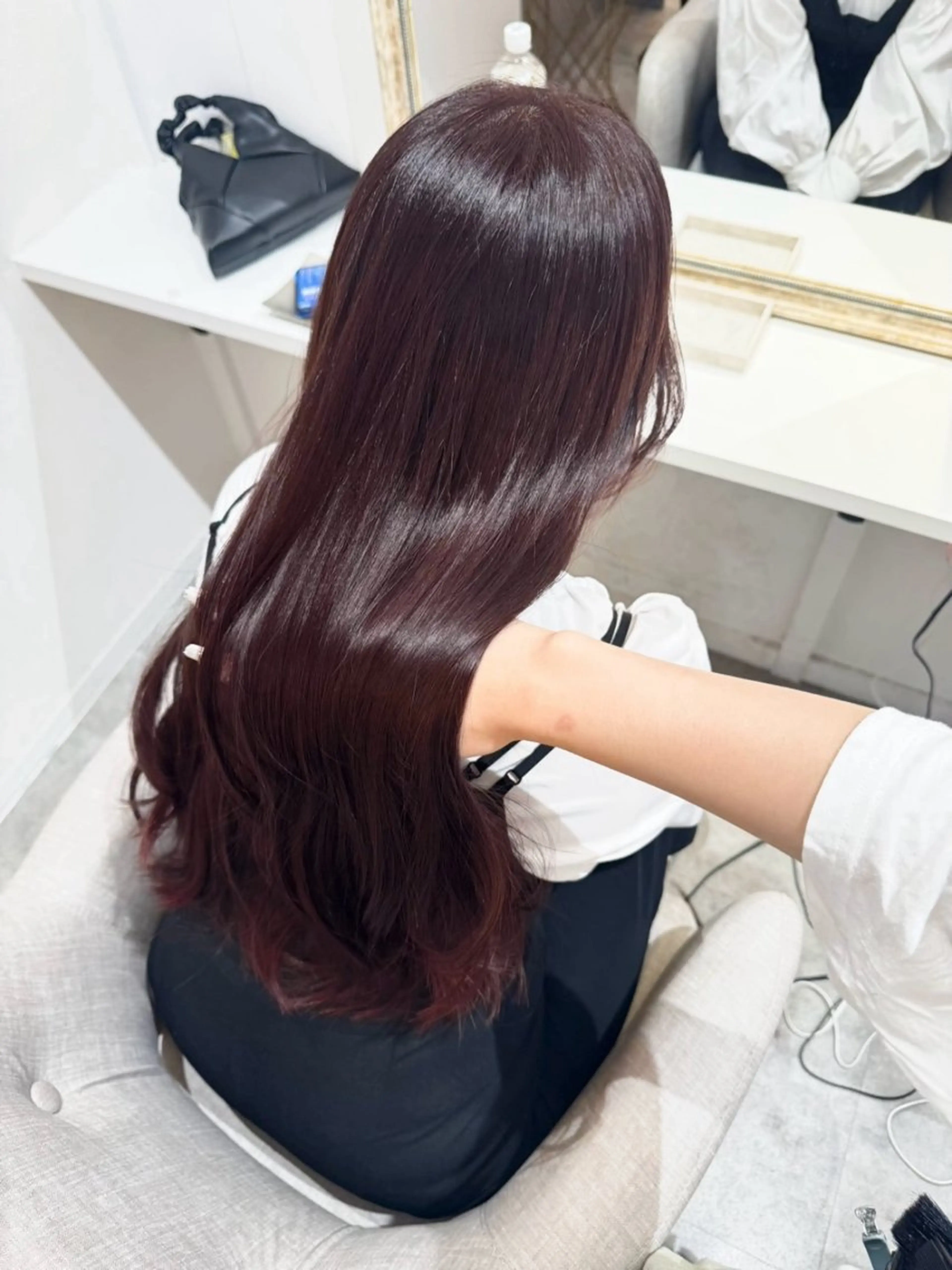 【大人気暖色系カラー🥀】似合わせカット+ブリーチなしダブルカラー+リペアトリートメントの写真