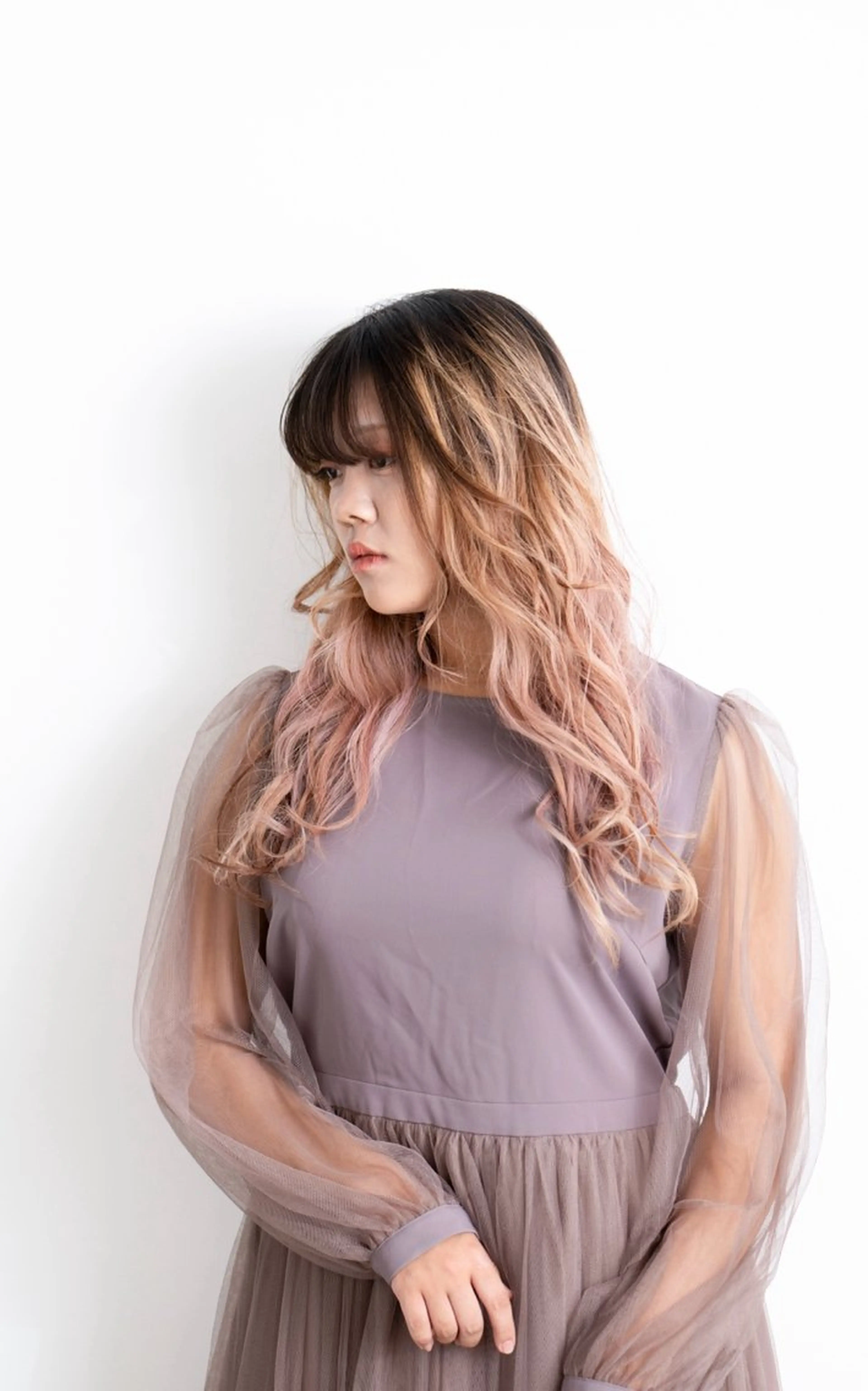 セミロング カラー ヘアアレンジ mio ☆のヘアスタイル