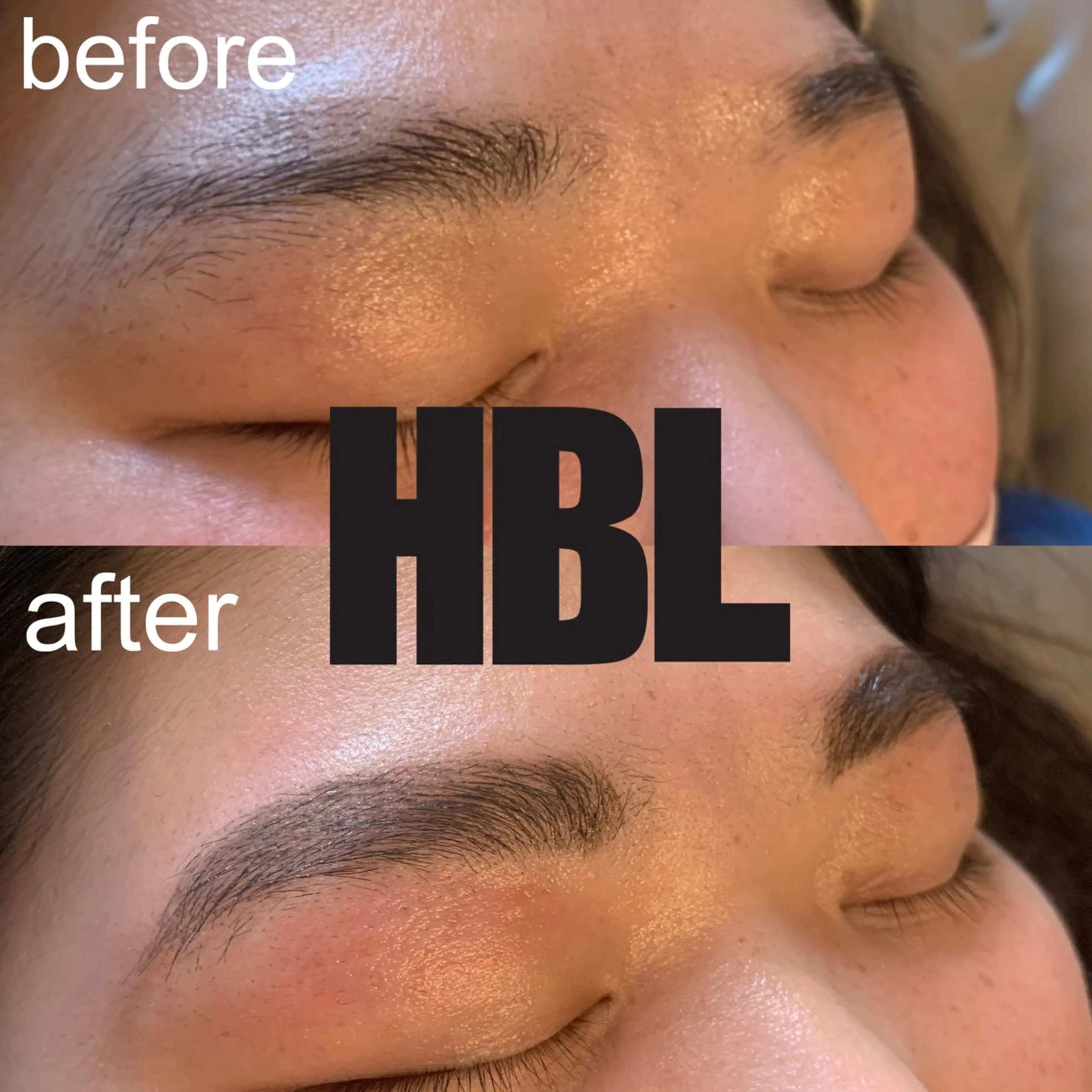 アイブロウ ハリウッドブロウリフト 眉毛ワックス脱毛 happiness nailのネイルデザイン