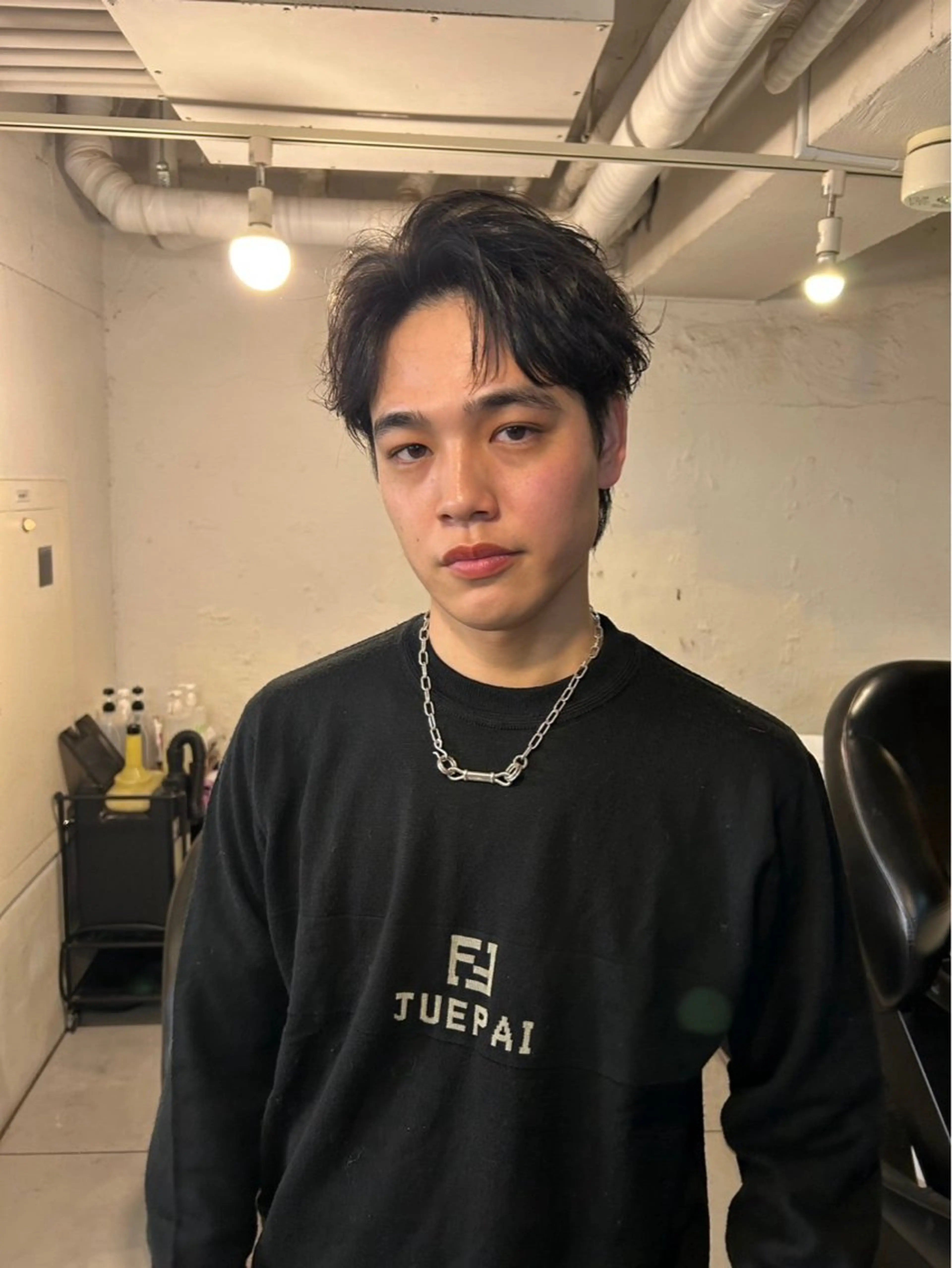 ショート カラー パーマ メンズ 横浜/メンズ特化/ Farbe/田中颯斗のヘアスタイル