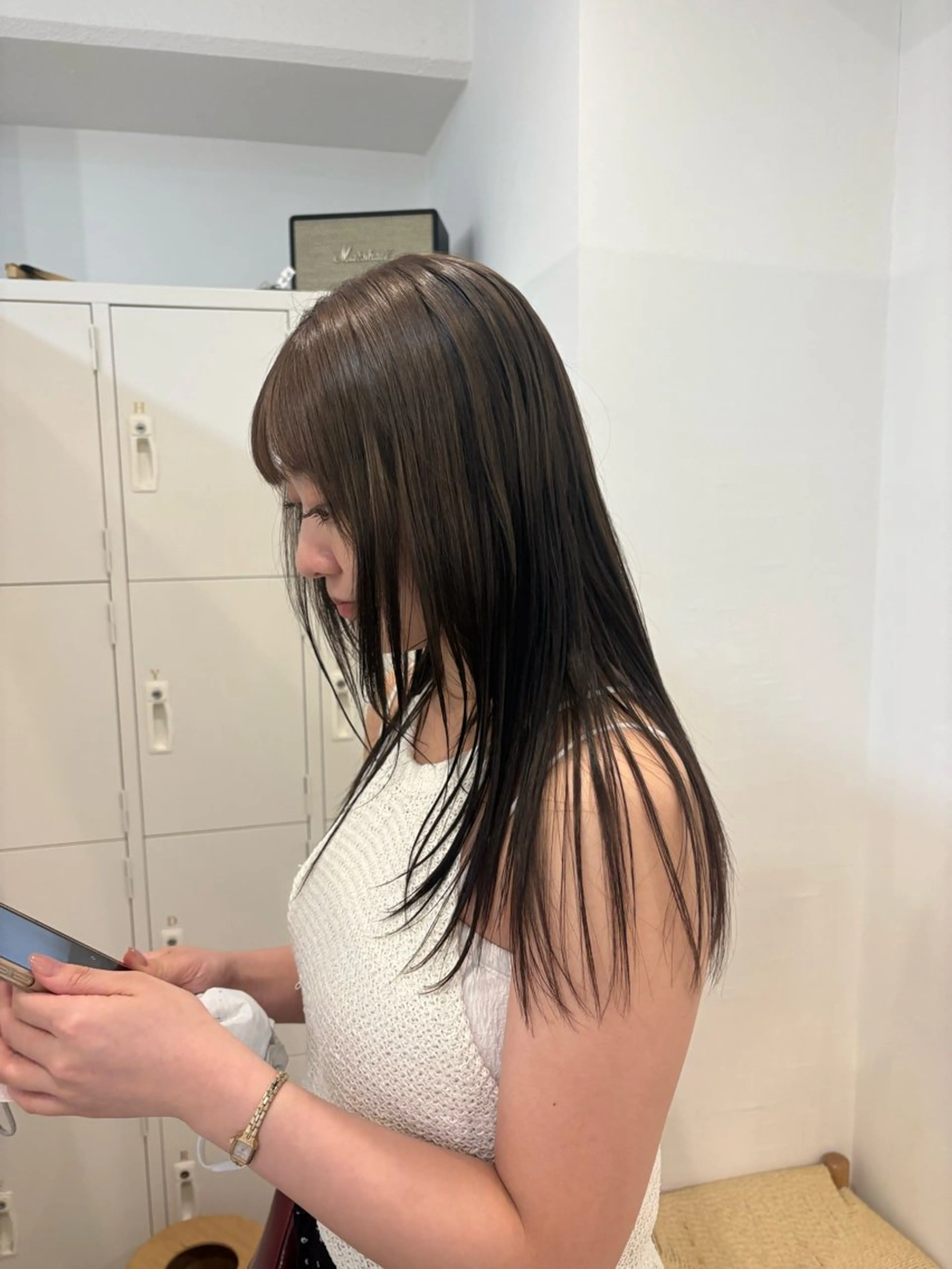 ロング カラー 透明感カラー カット ヘアカラー トリートメント 梅田/柔らかカラー/ オオハシ リナコのヘアスタイル
