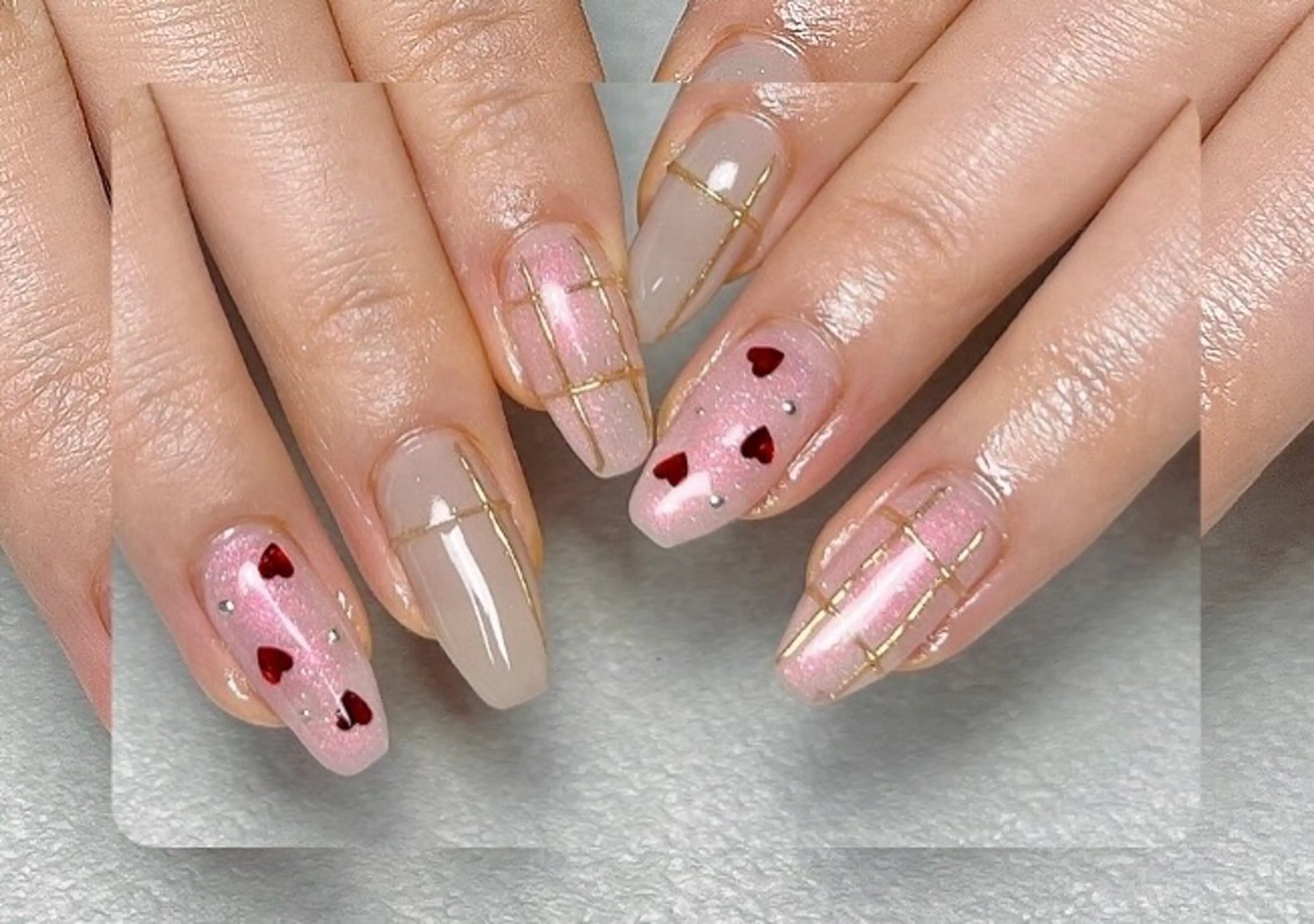 ネイル ハンドネイル tsumeya ゆるかわ手描きネイルのネイルデザイン