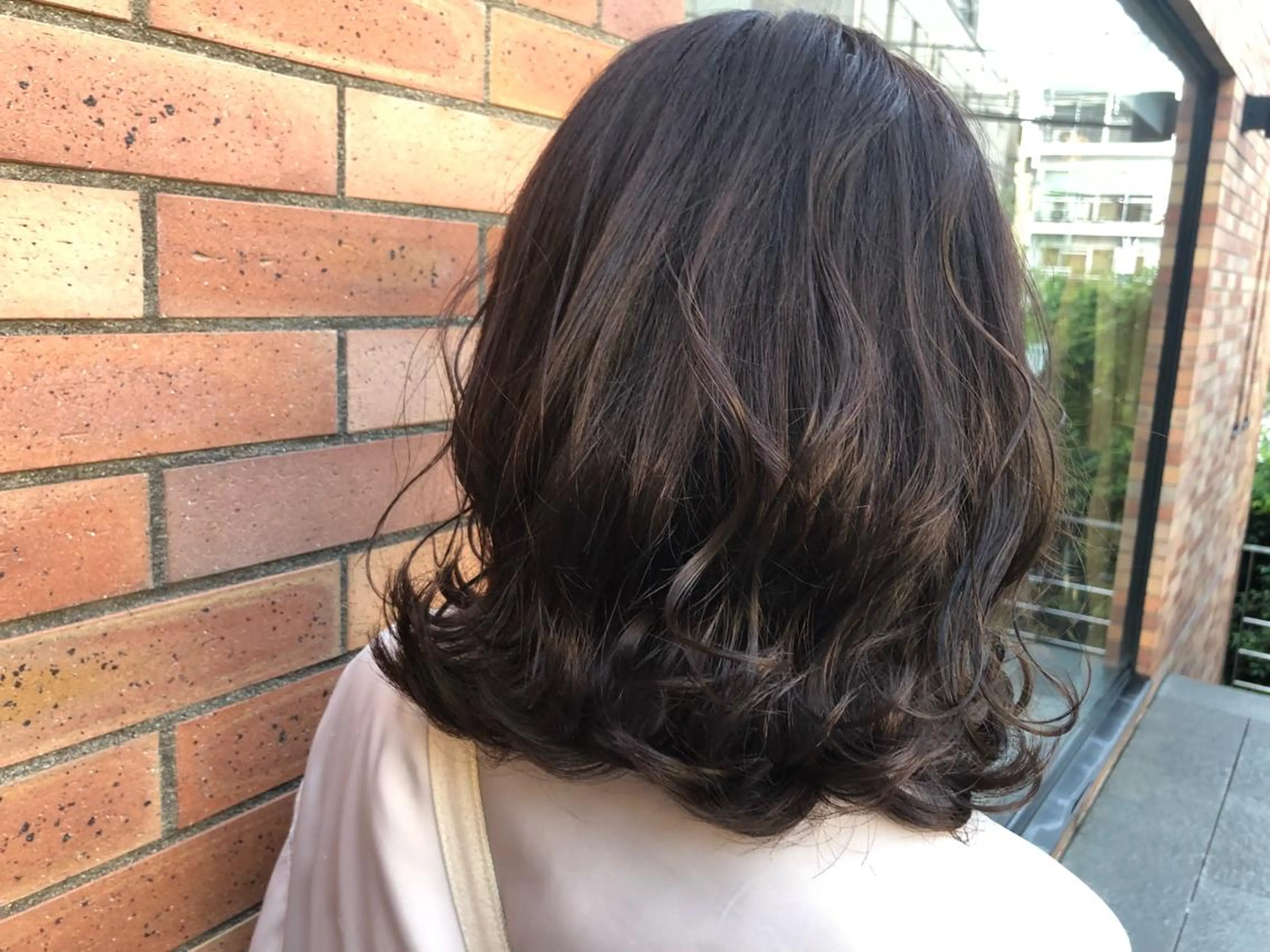 ミディアム カラー ヘアアレンジ 透明感カラー🤎 ゆりのヘアスタイル