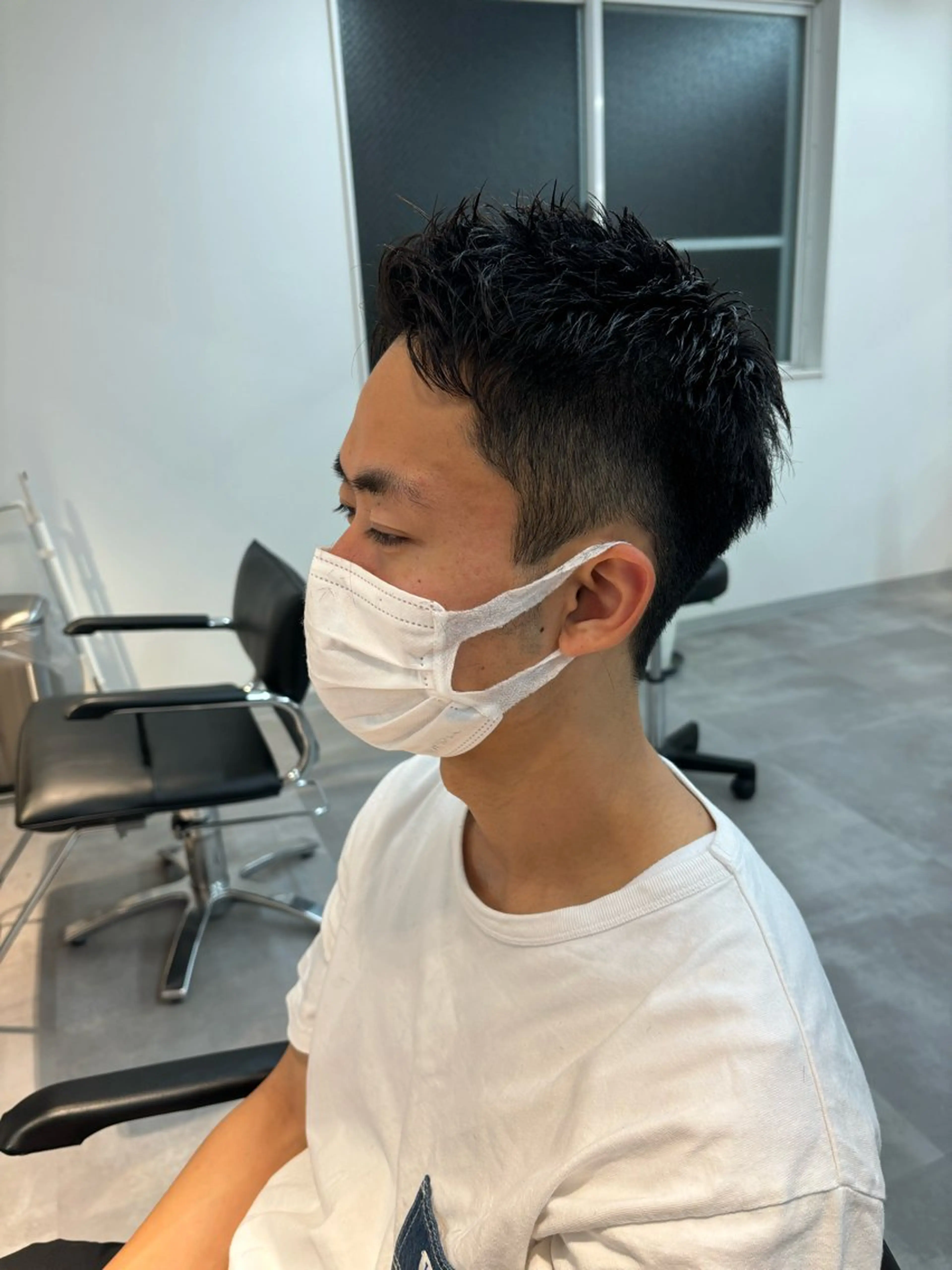 メンズ ビジネス メンズショート カット 保立/フェザーパーマ /メンズカット千葉のヘアスタイル