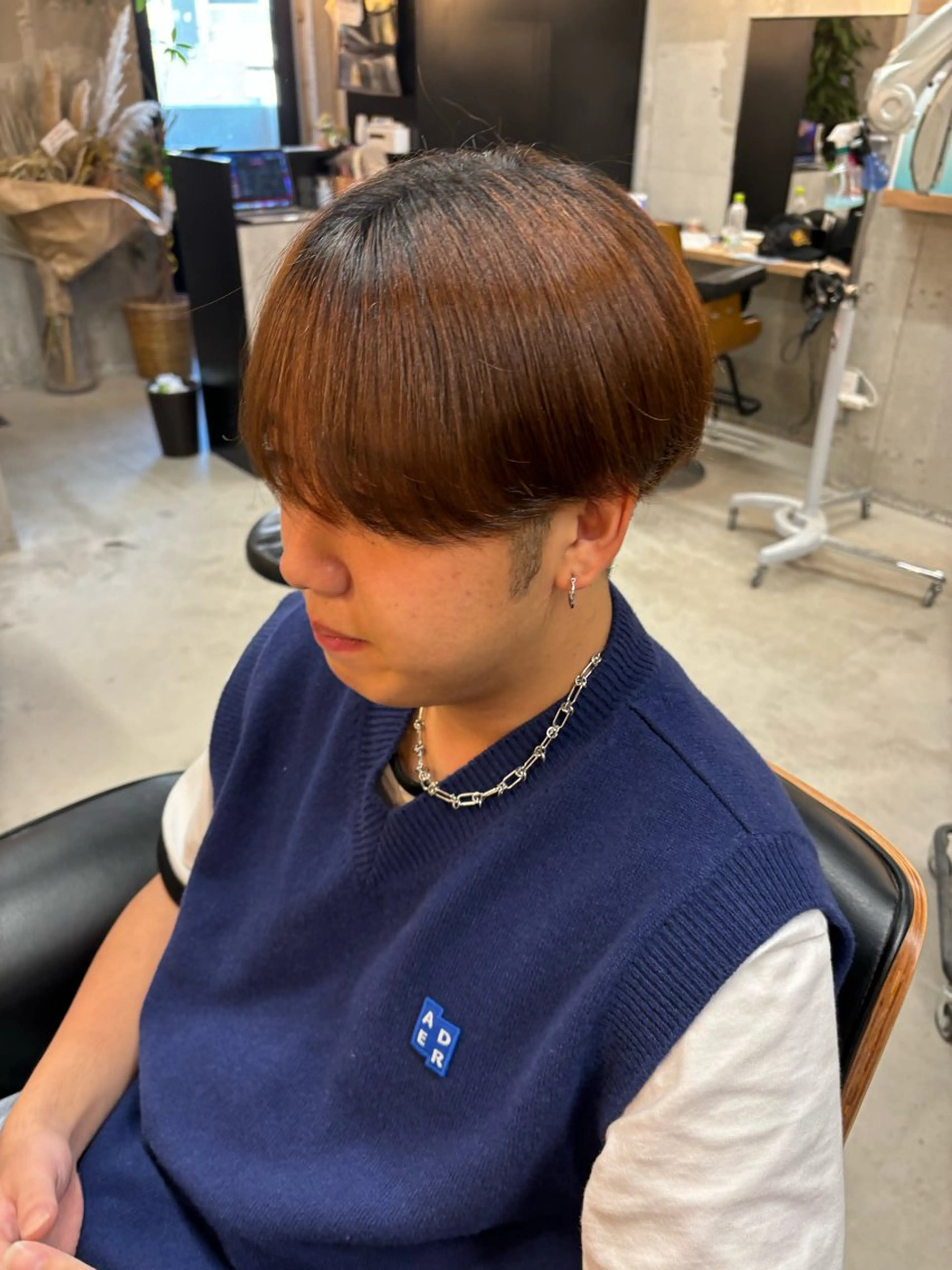 ショート カット 縮毛矯正 石井希武/学芸大学/ パーマ/縮毛矯正のヘアスタイル