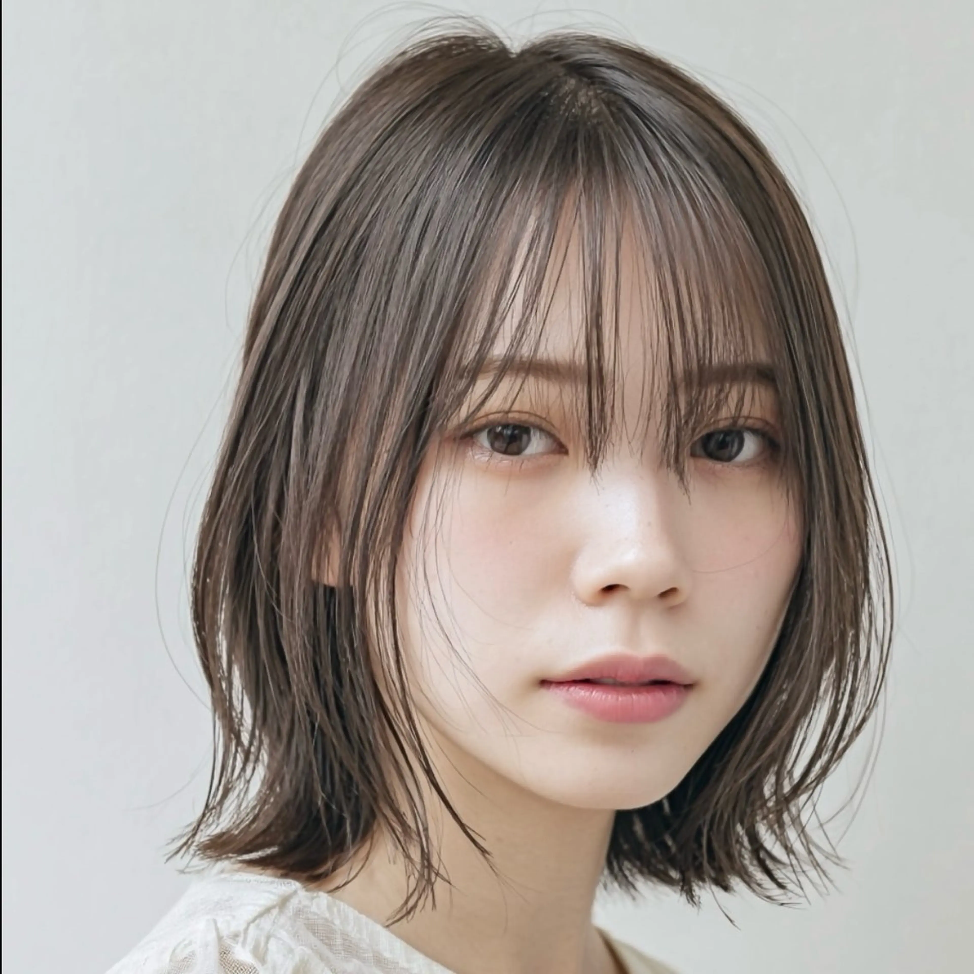 ミディアム カラー カット ヘアカラー トリートメント ヘッドスパ ヘアセット 赤み消しカラー/縮毛 /顔まわり/ジョウのヘアスタイル