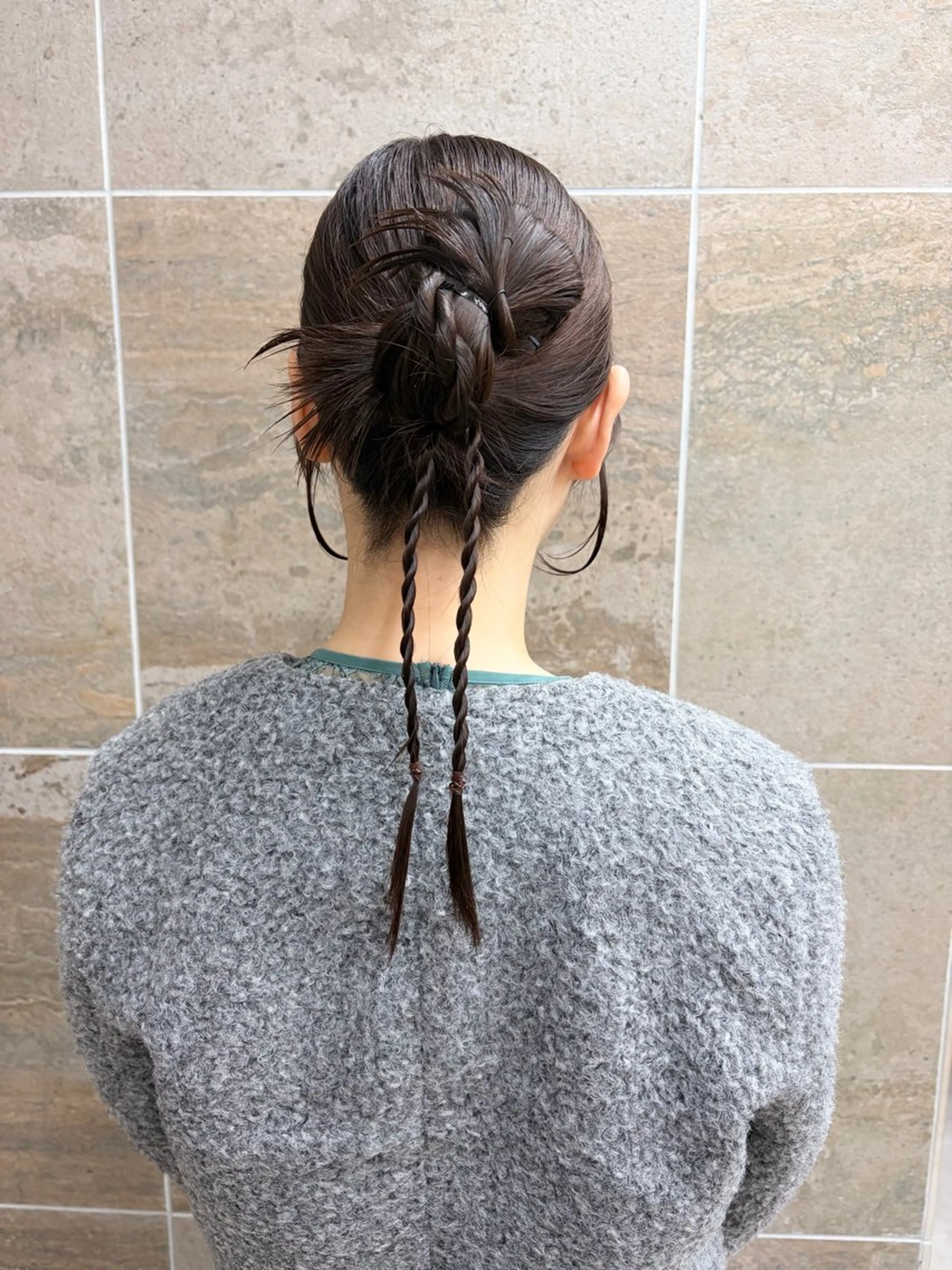 セミロング ヘアアレンジ ヘアセット L’me  TOKYO by youres【エルメトーキョーバイユアーズ】所属・《柔らかhair𓍯 》木村美姫のヘアスタイル