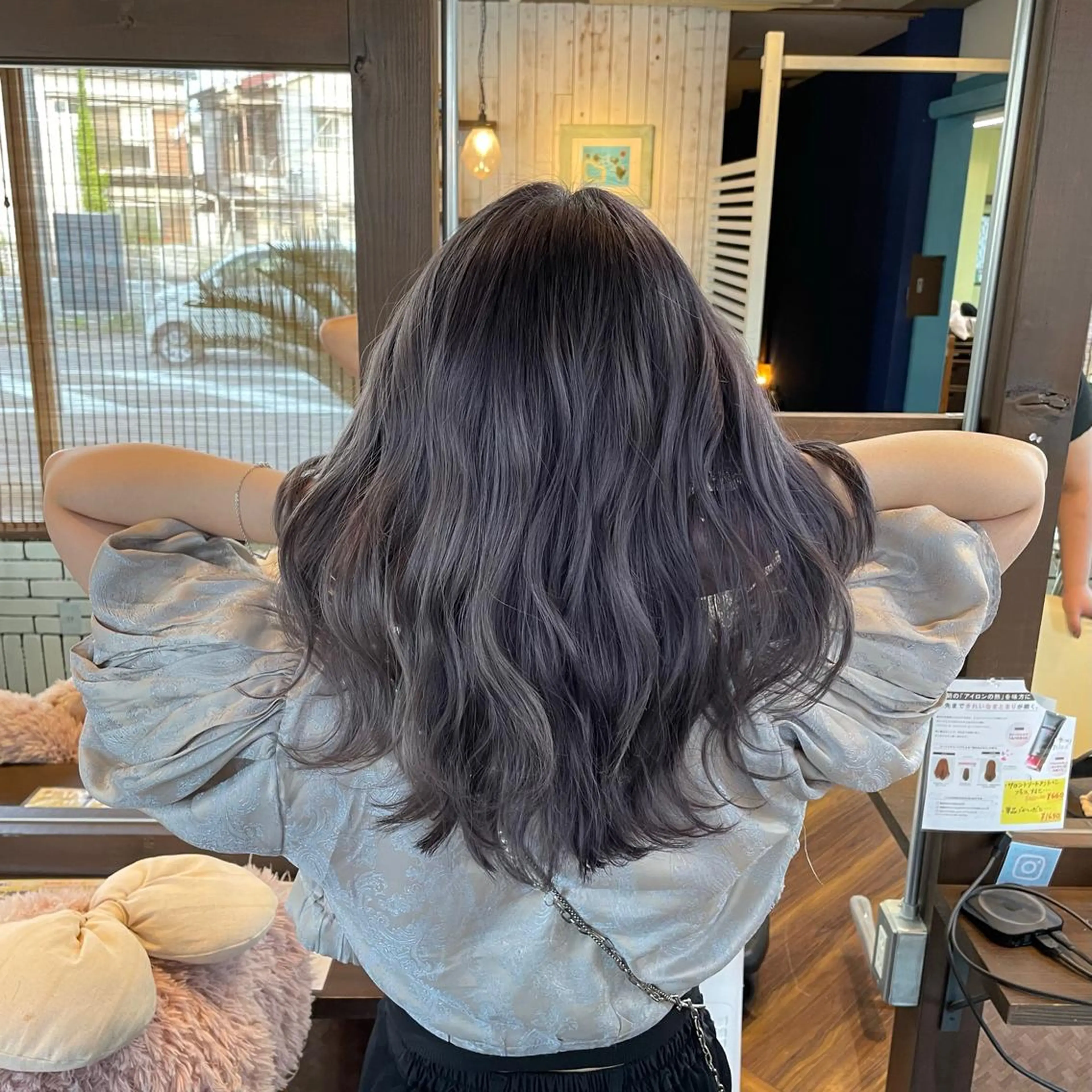 セミロング カラー 犬飼 幸志のヘアスタイル