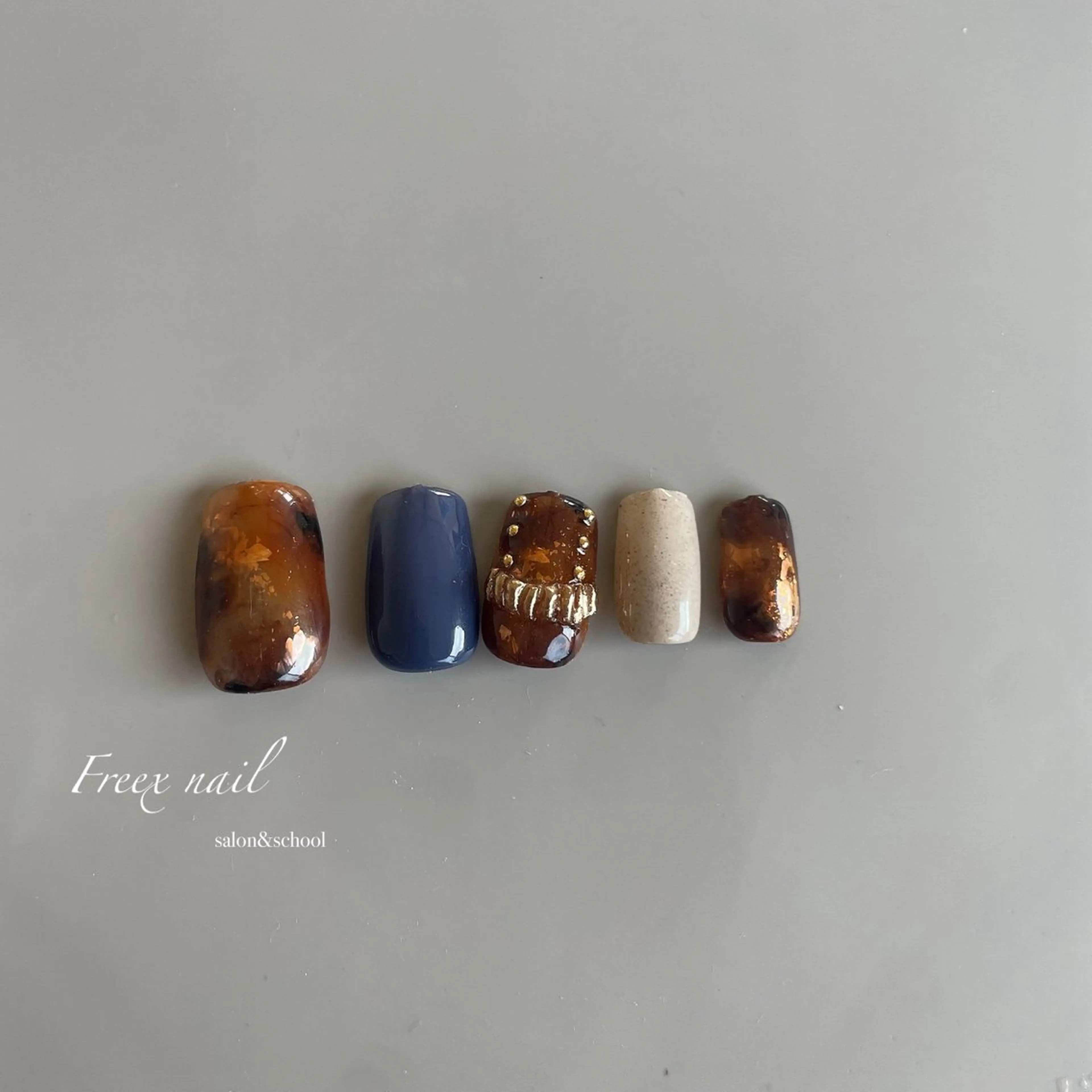 ネイル べっ甲ネイル ハンドネイル ハンドケア Freex nail所属・freex nail /ニュアンス/個性派のネイルデザイン