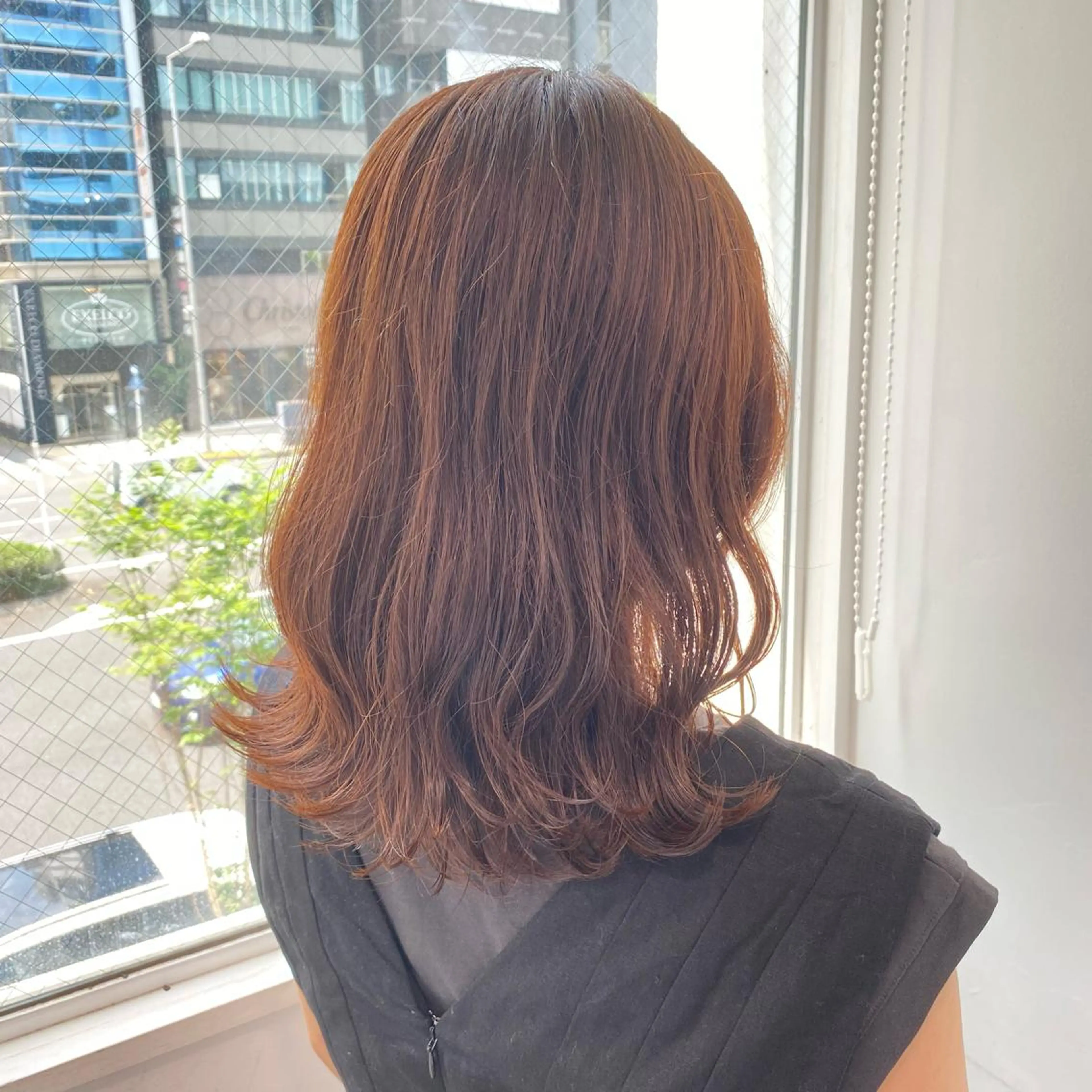 ミディアム カラー メンズ レイヤー✂︎赤み消し 髪質改善/井上健太のヘアスタイル