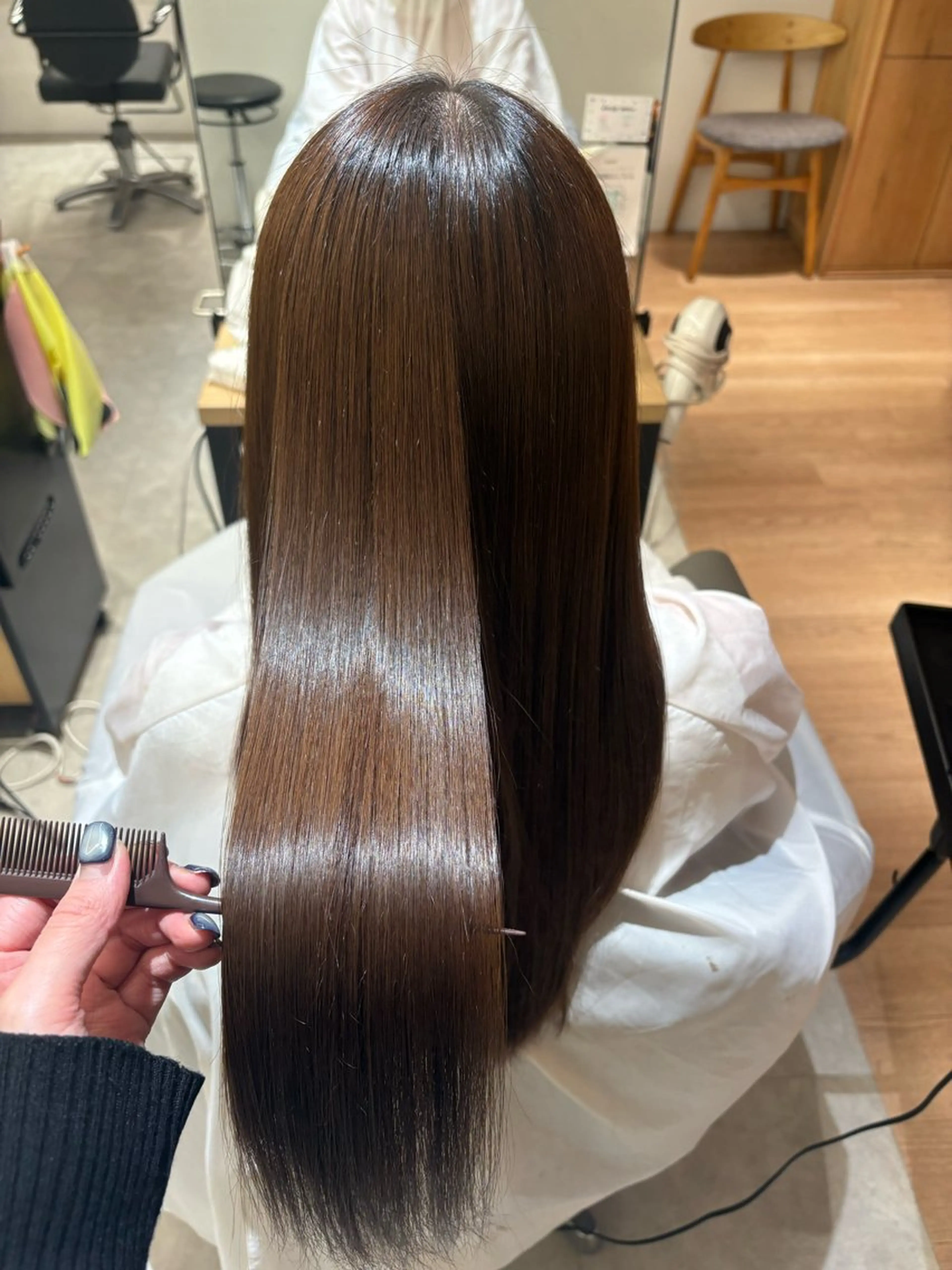ロング 縮毛矯正 こすげ あさみのヘアスタイル