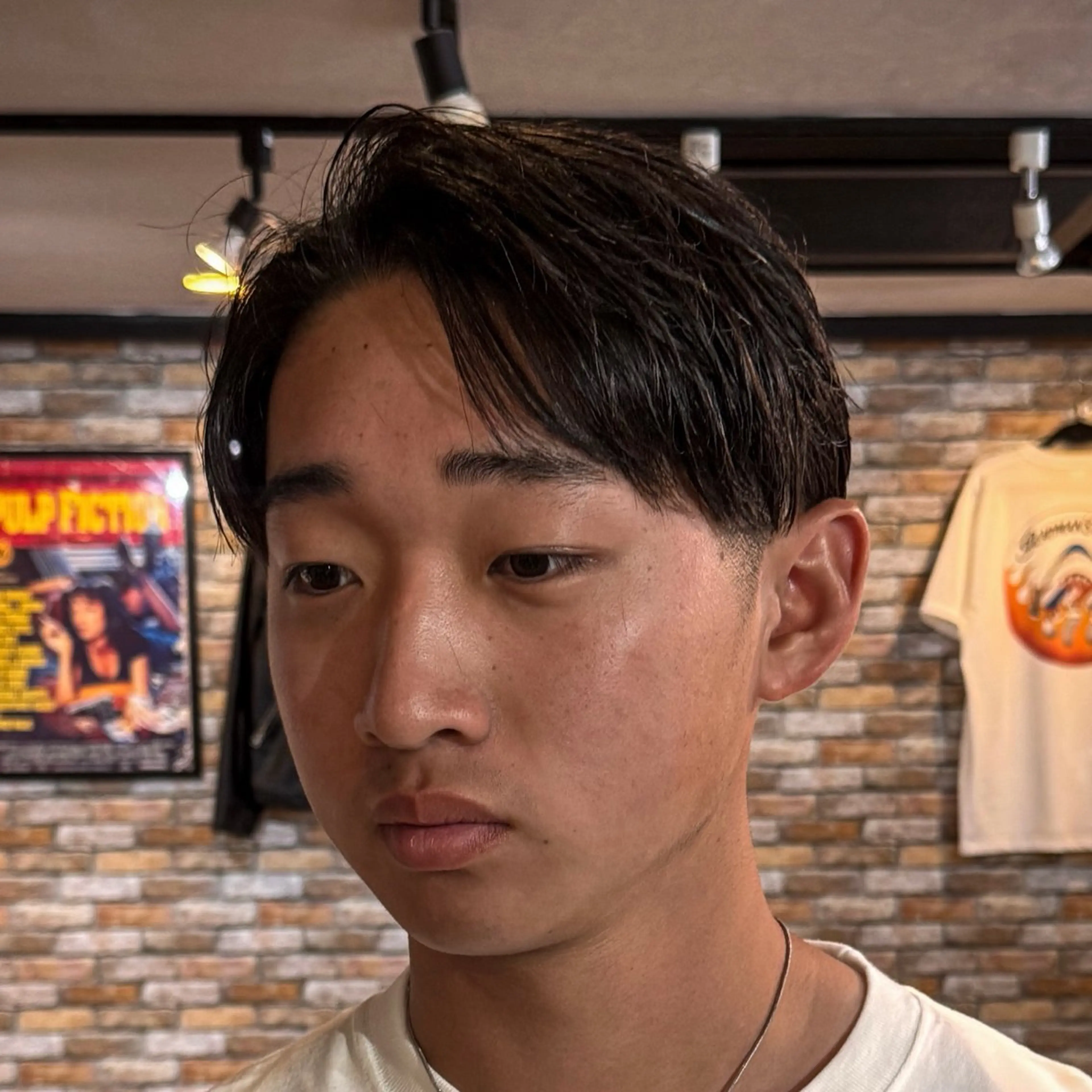 ショート メンズ センターパート ショートヘア カット 立川メンズカット/ メンズパーマ💈三上のヘアスタイル