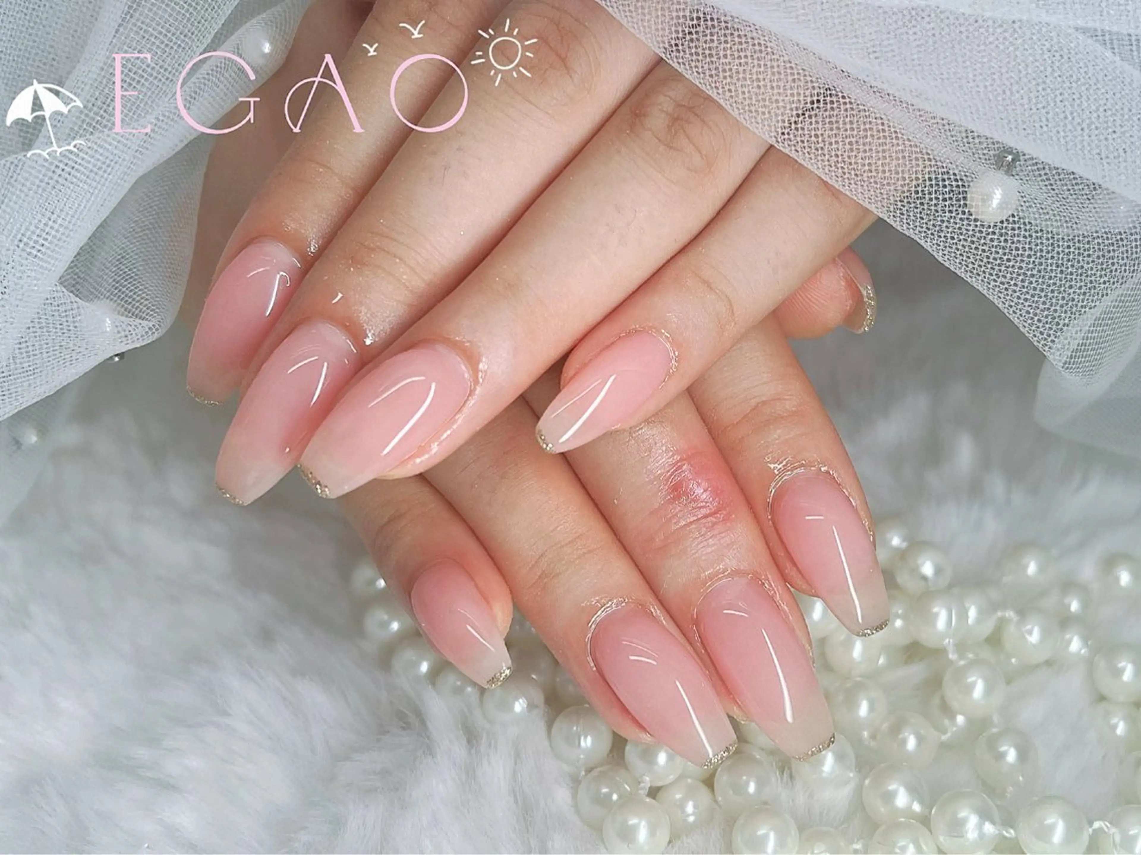 ネイル アートネイル フットネイル フレンチネイル ジェルネイル グラデーション ハンドネイル Egao Nail錦糸町店のネイルデザイン