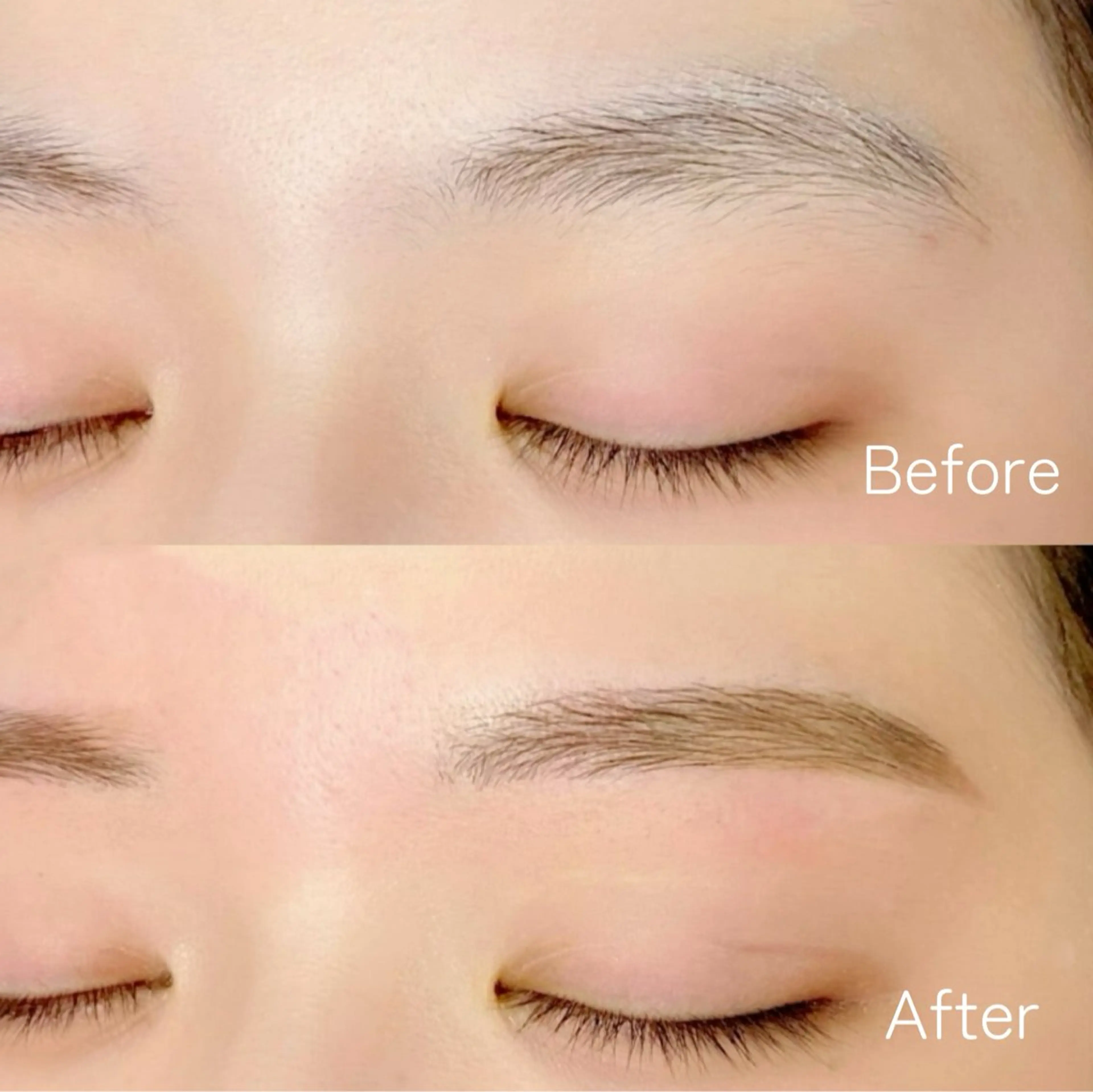 【眉毛】美眉アイブロウワックス脱毛(間引き毛量調整/眉カット/眉メイク込み)の写真