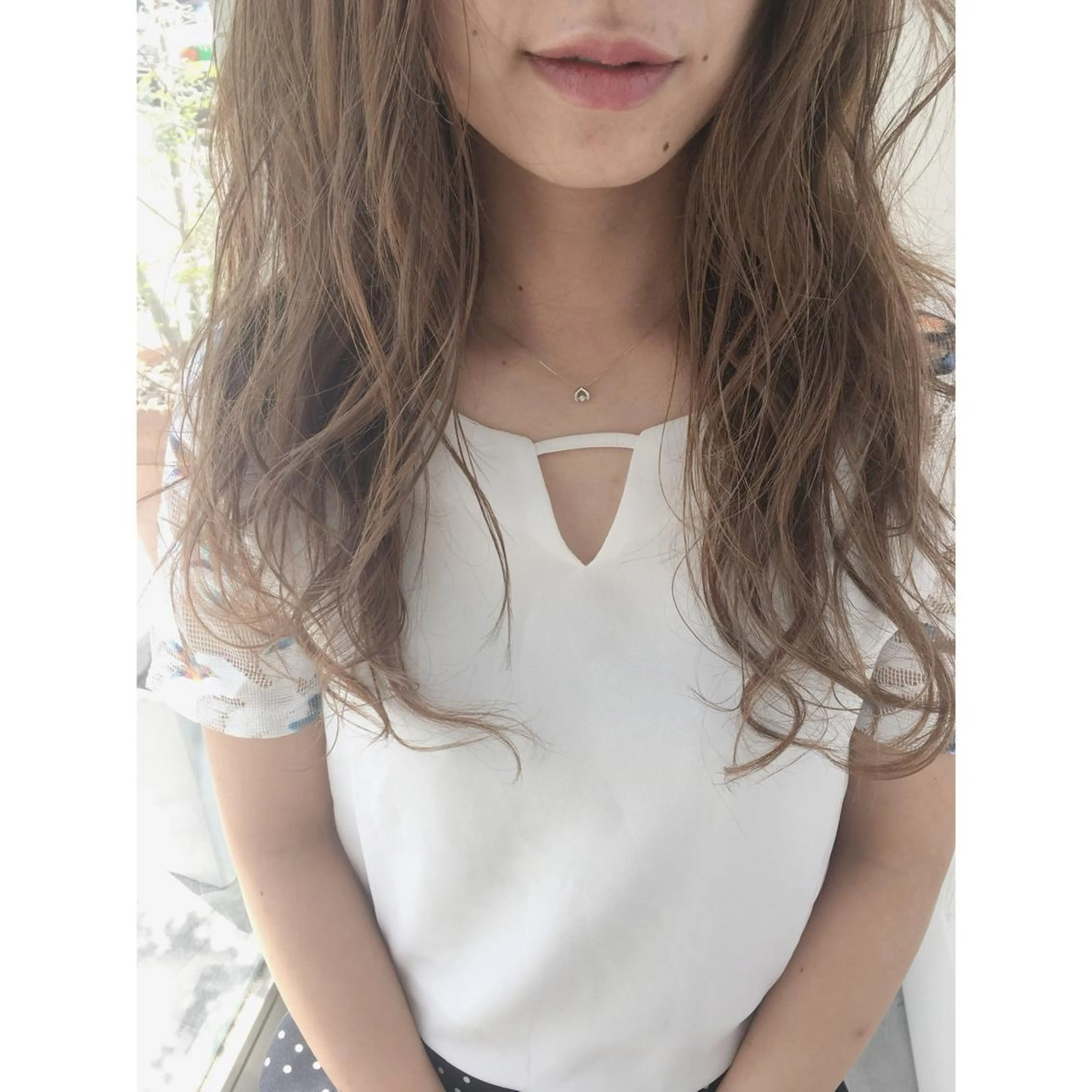 ロング カラー カット ヘアカラー fio マナミのヘアスタイル