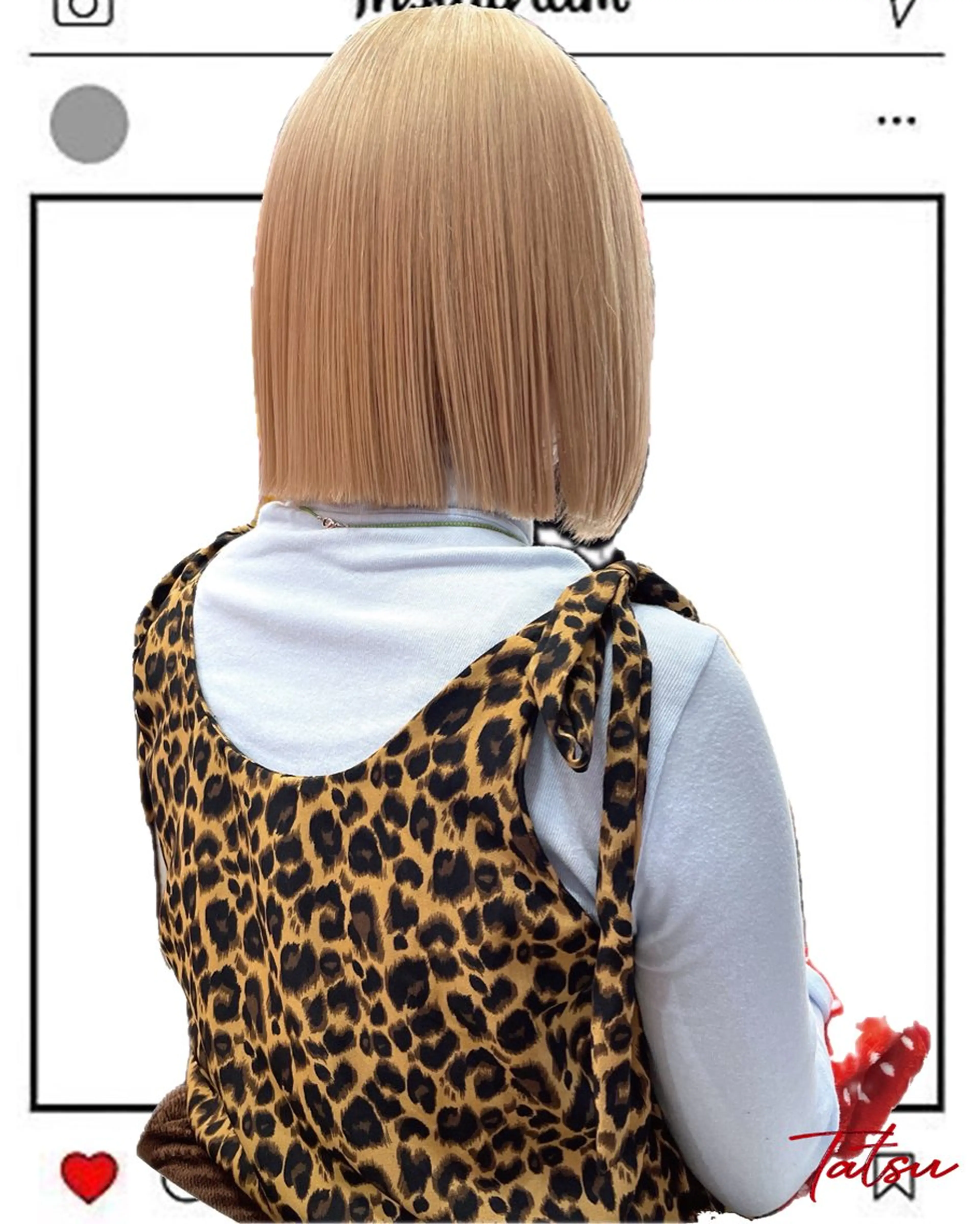 ショート カラー ヘアカラー トリートメント Tatsu/newi 大分 ハイトーンのヘアスタイル