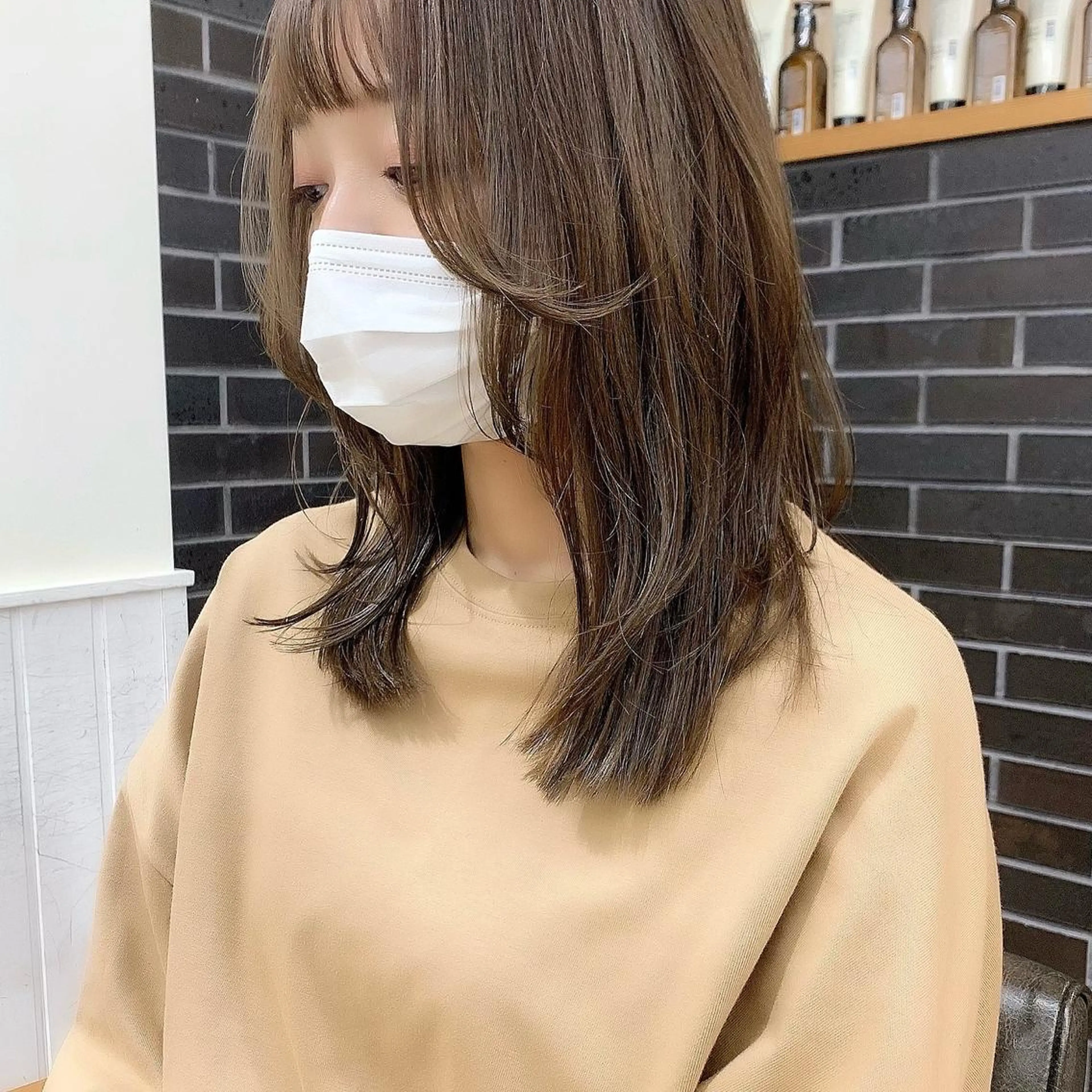 ロング カラー パーマ ヘアアレンジ メンズ キッズ ネイル マツエク・マツパ アイブロウ カット ヘアカラー レイヤーカット 🌿透け感カラーのヘアスタイル