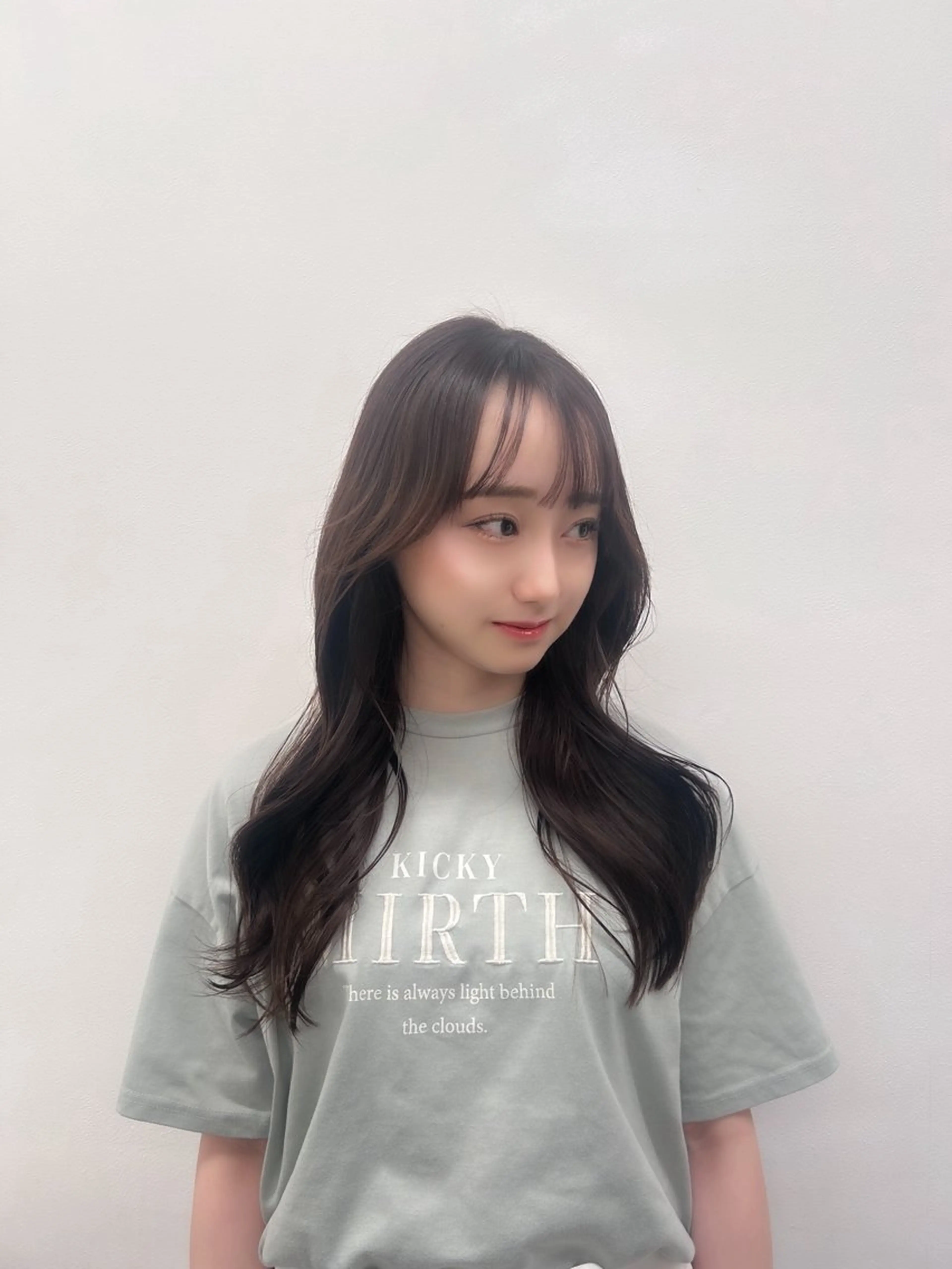 ロング カラー パーマ ヘアアレンジ メンズ キッズ ヘアカラー トリートメント ヘアセット ブリーチなしカラー/ ブラウン/レイヤーのヘアスタイル