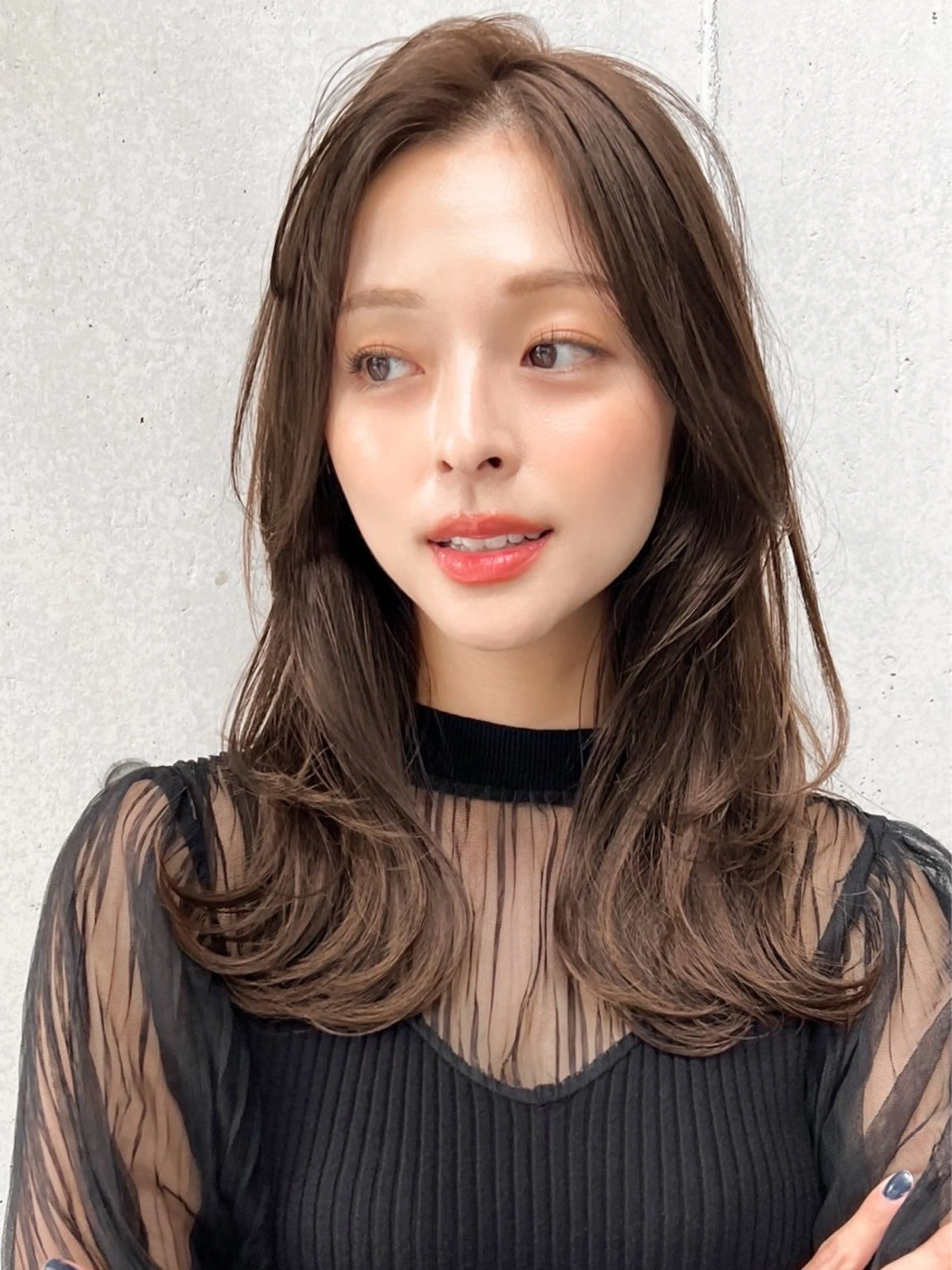 ミディアム 木村 賢人のヘアスタイル