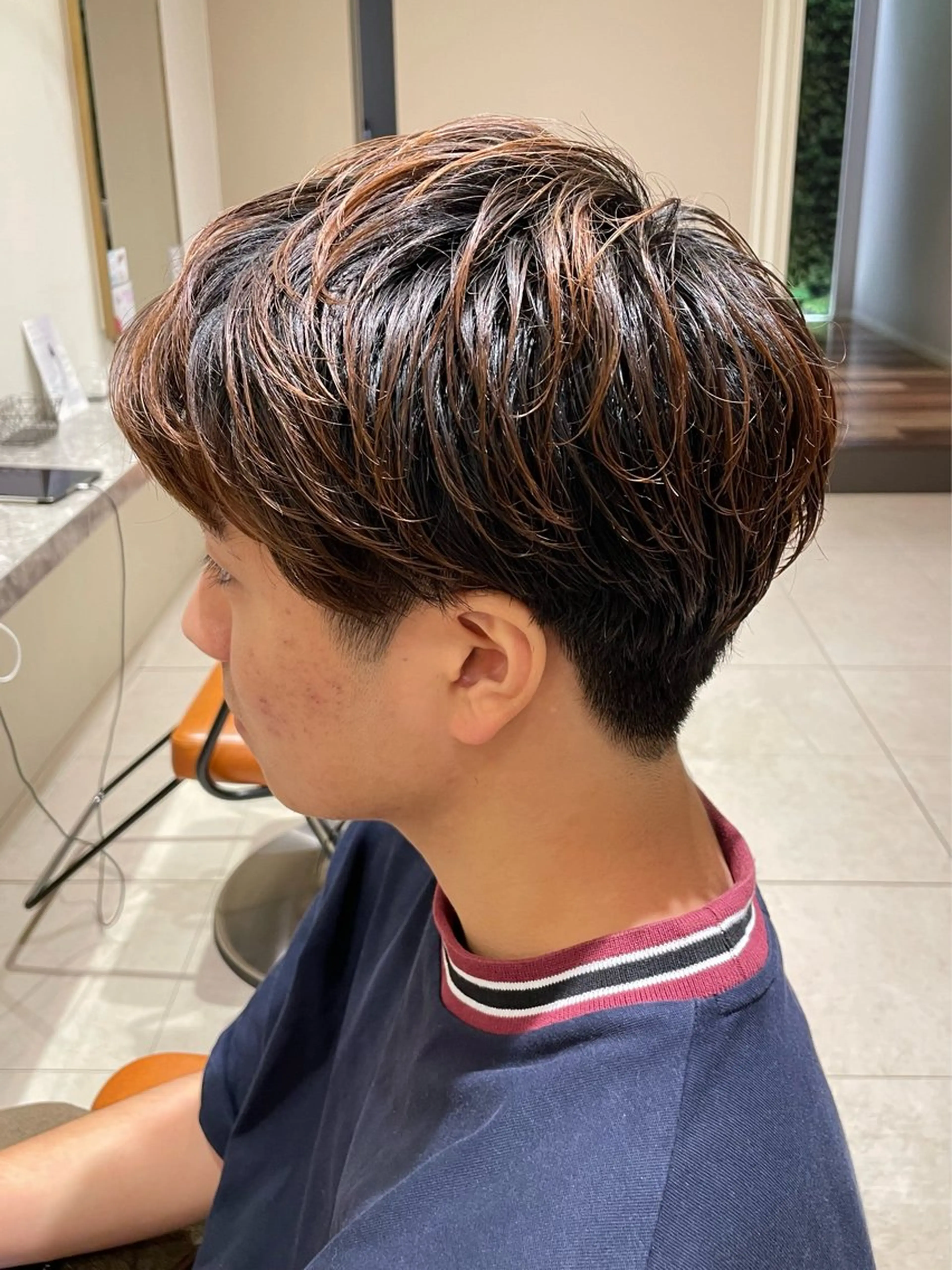 ショート メンズ カット 暖色/ベージュ/ メンズ/鈴木彩のヘアスタイル