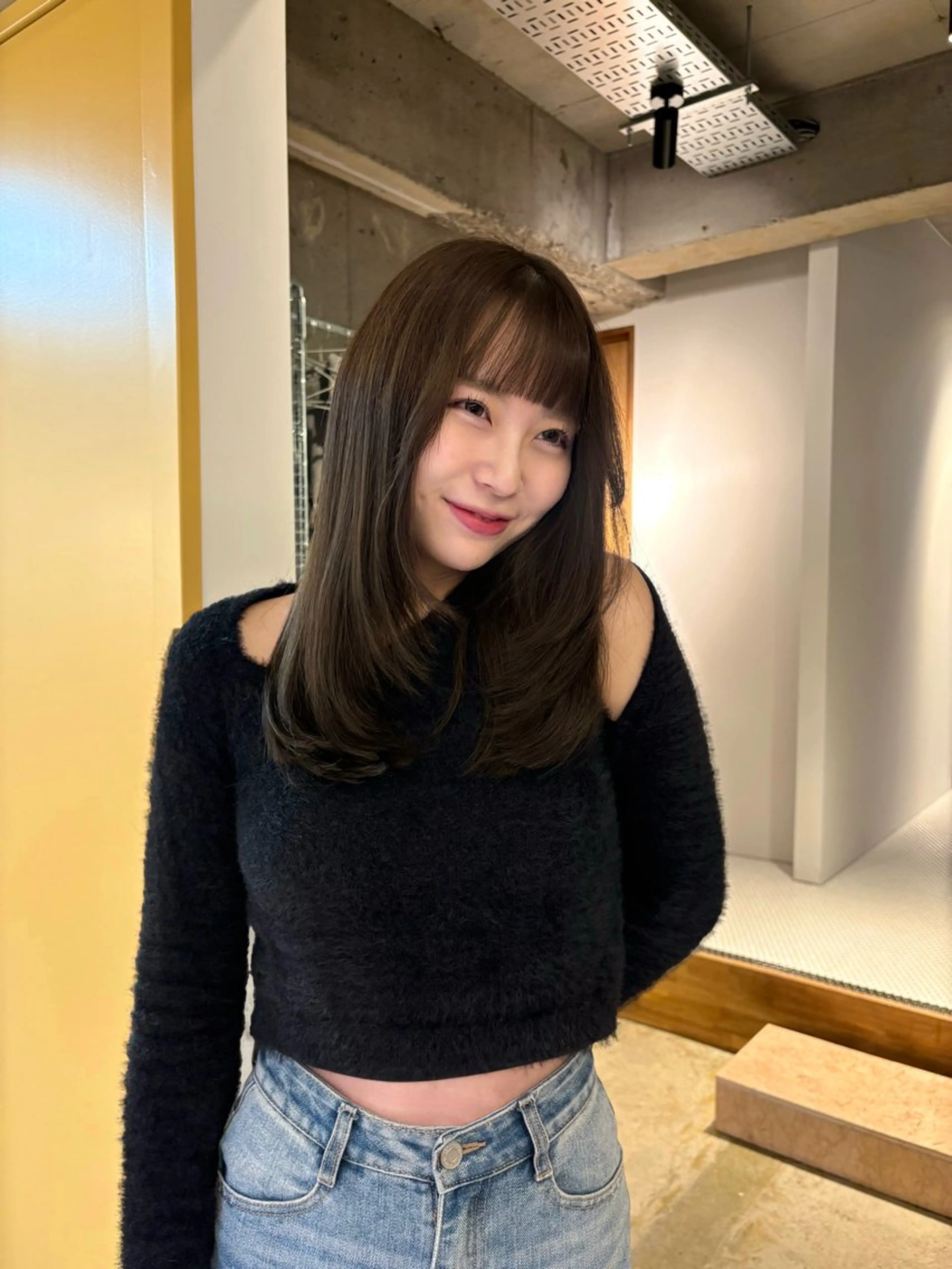 ロング カラー ショコラグレージュ グレージュ ヘアカラー トリートメント 名駅/ブリーチカラー /masaki⠀のヘアスタイル