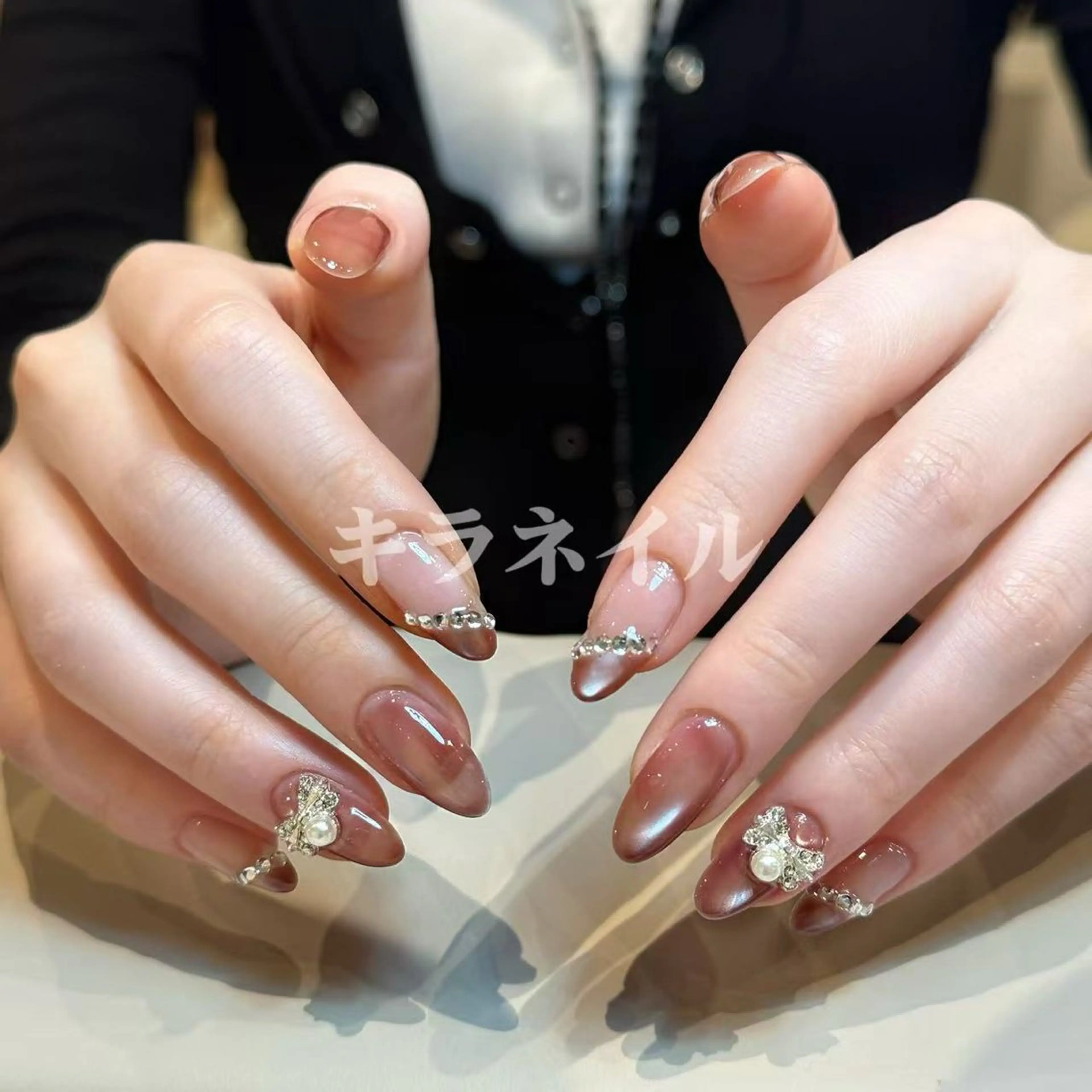 ネイル 🎀kira 長さだし💗モチ最高のネイルデザイン