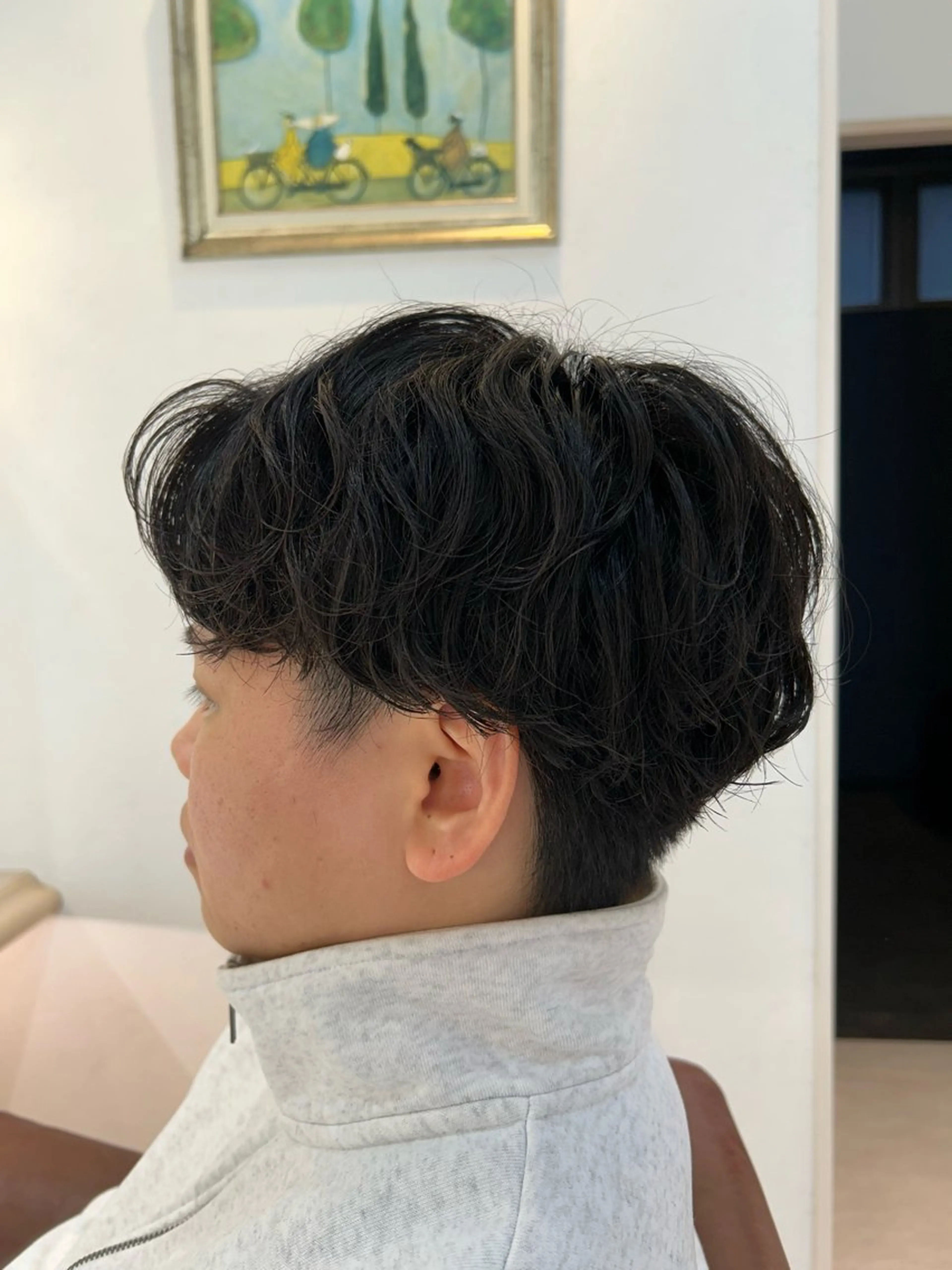 ショート パーマ カット パーマ 二本柳 愛里のヘアスタイル