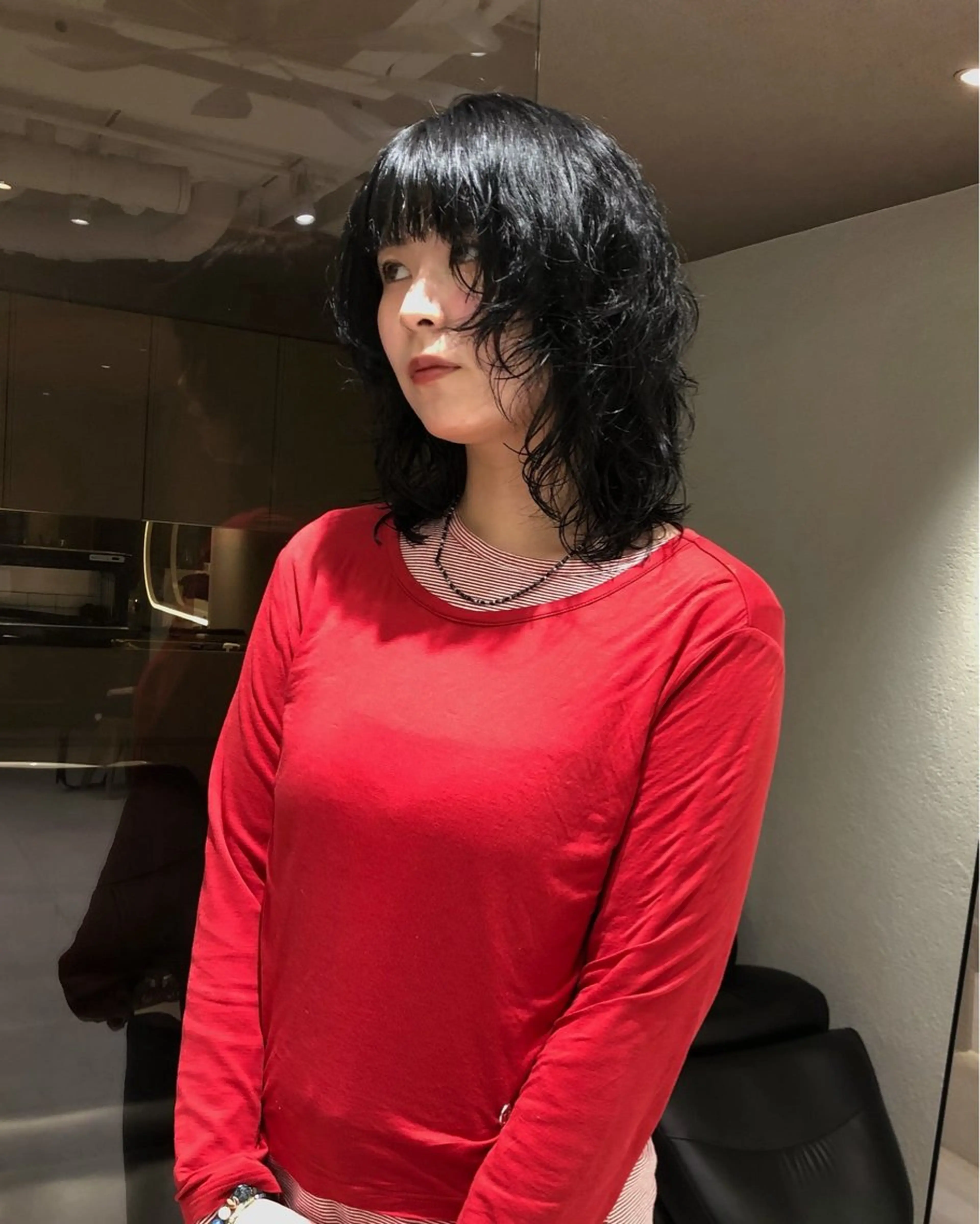 ミディアム rino🤍 恵比寿レイヤーカットのヘアスタイル