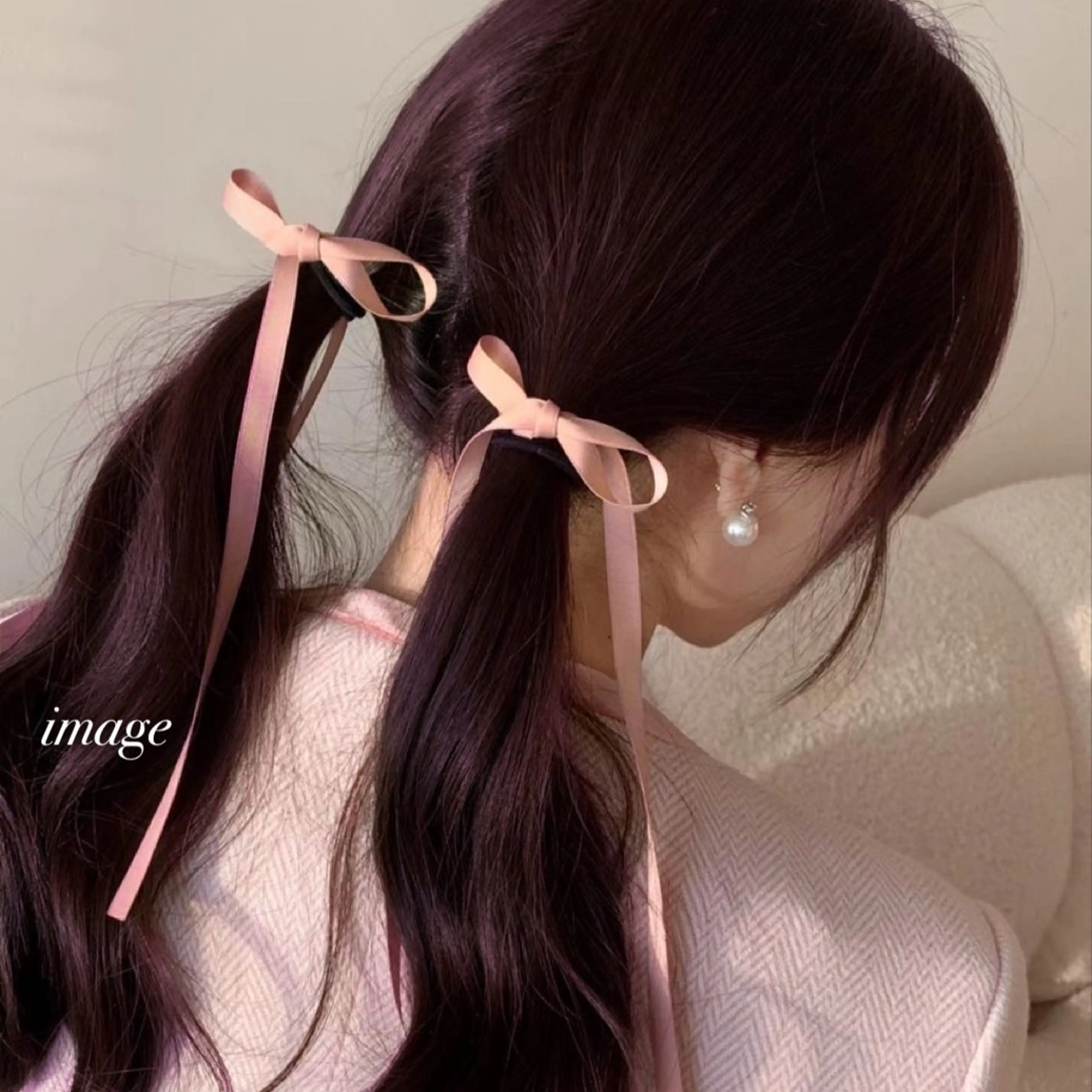 ロング カラー ヘアカラー トリートメント ヘアセット ガーリー♡女の子っぽ ヘア♡ピンクカラー♡のヘアスタイル