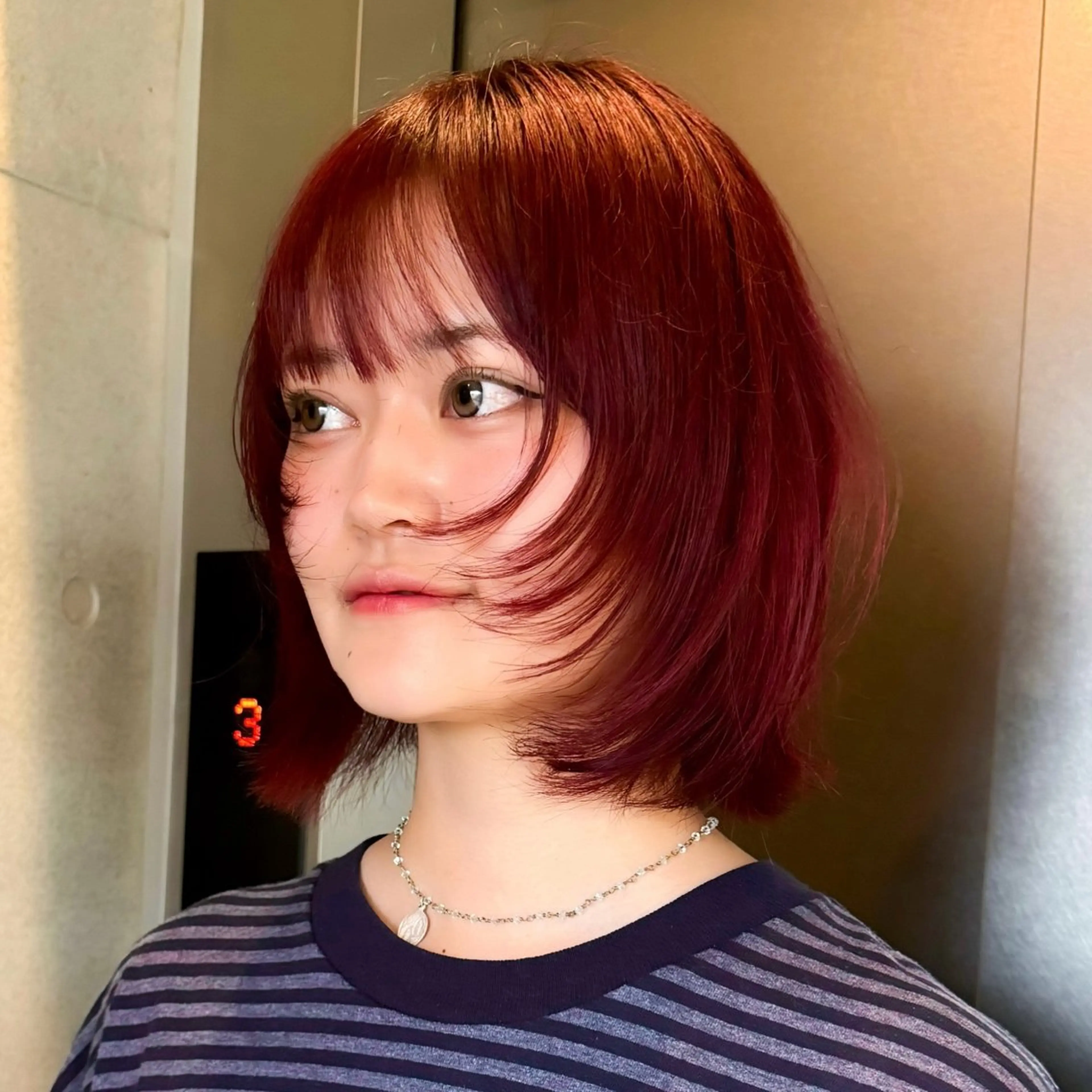 ショート カラー 柔め透明感血色カラー 暖色/レイヤー/ゆいのヘアスタイル