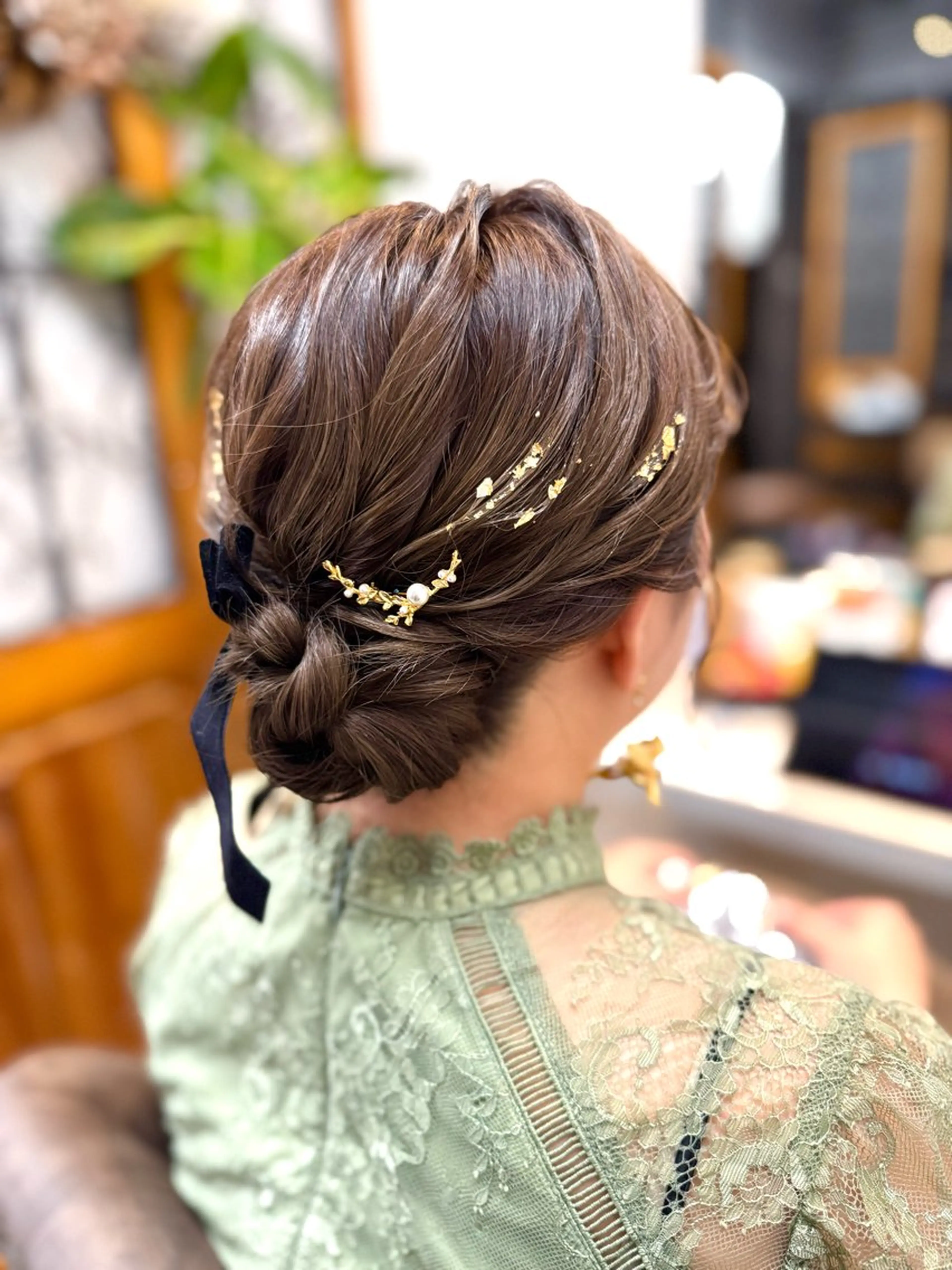 ミディアム ヘアアレンジ ヘアセット 伊藤 栄子のヘアスタイル