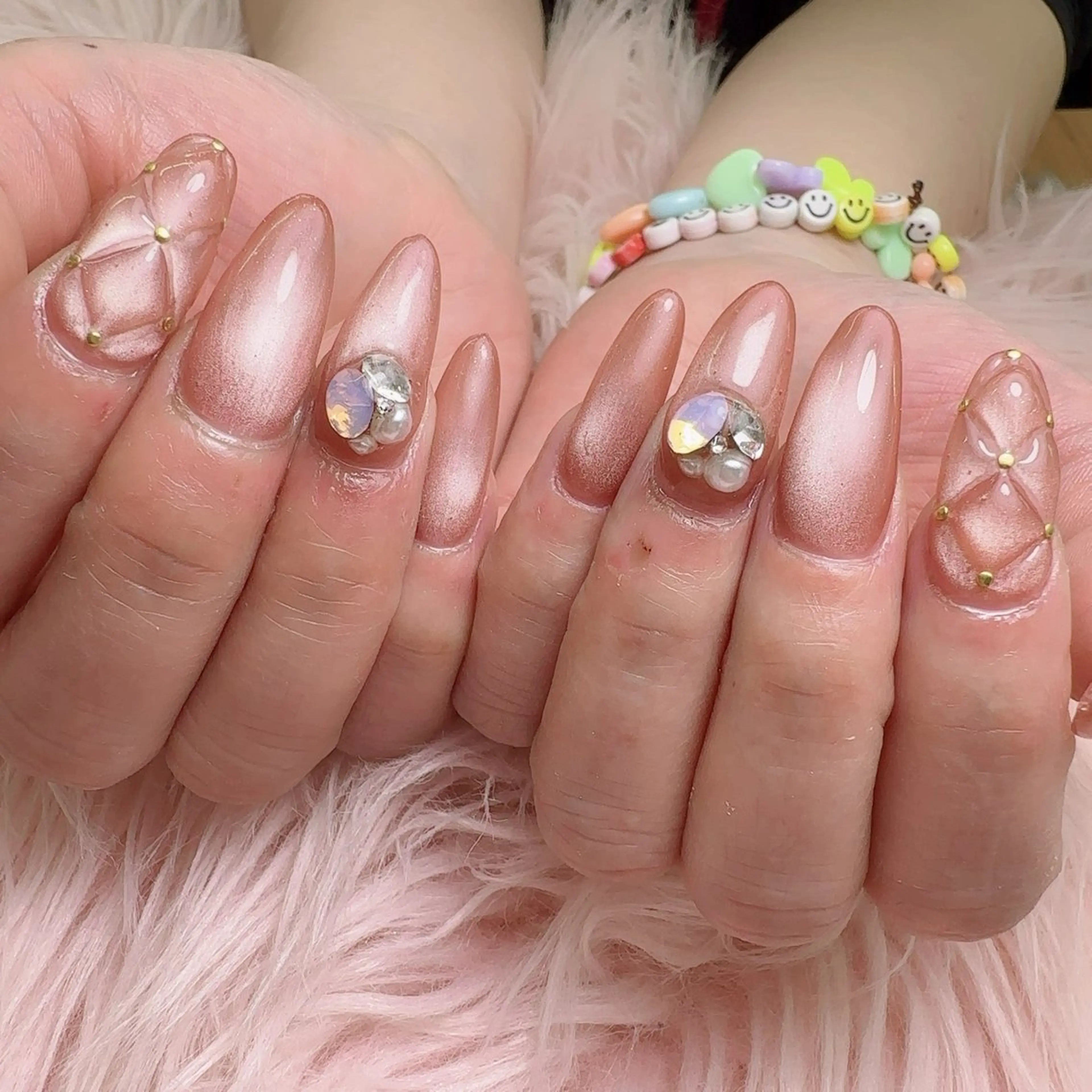 ロング ハンドネイル フットネイル ネイル&エステ asukaのネイルデザイン